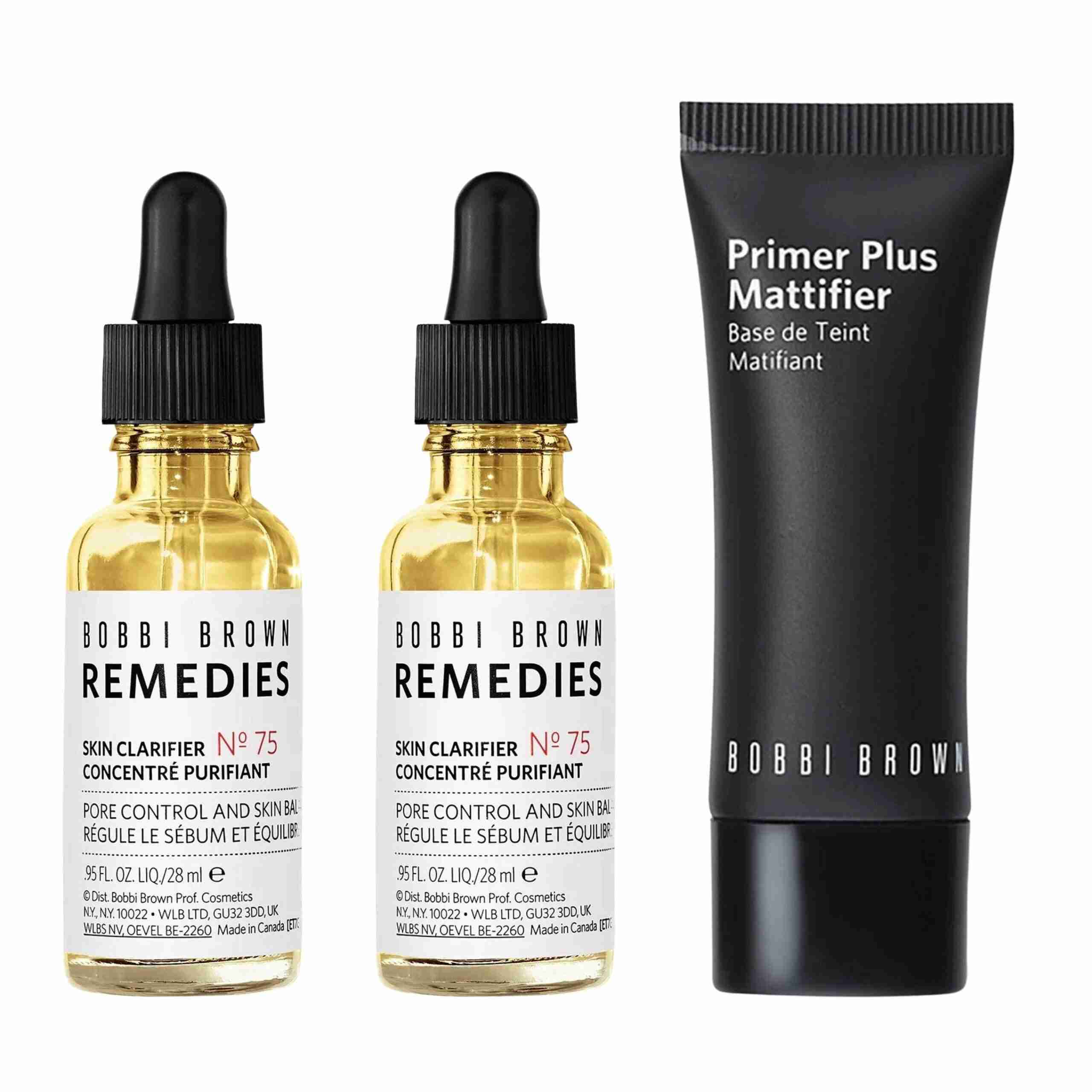 Bobbi brown remedies skin clarifier and primer set