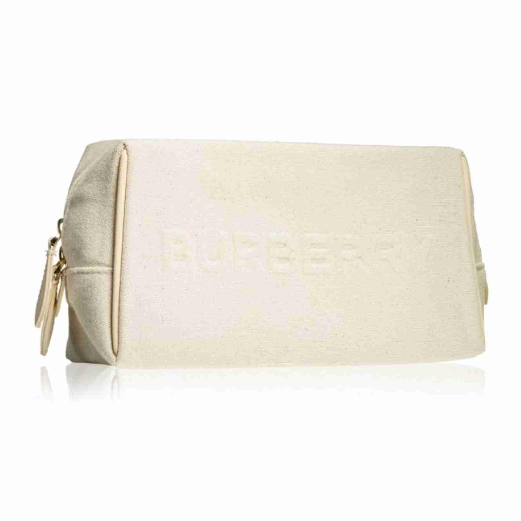 Burberry canvas makeup bag