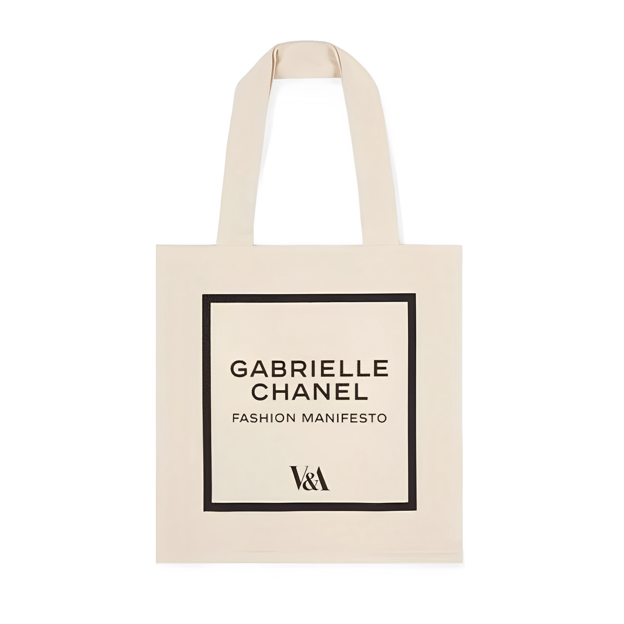 Chanel v and a gabrielle fashion manifesto tote bag
