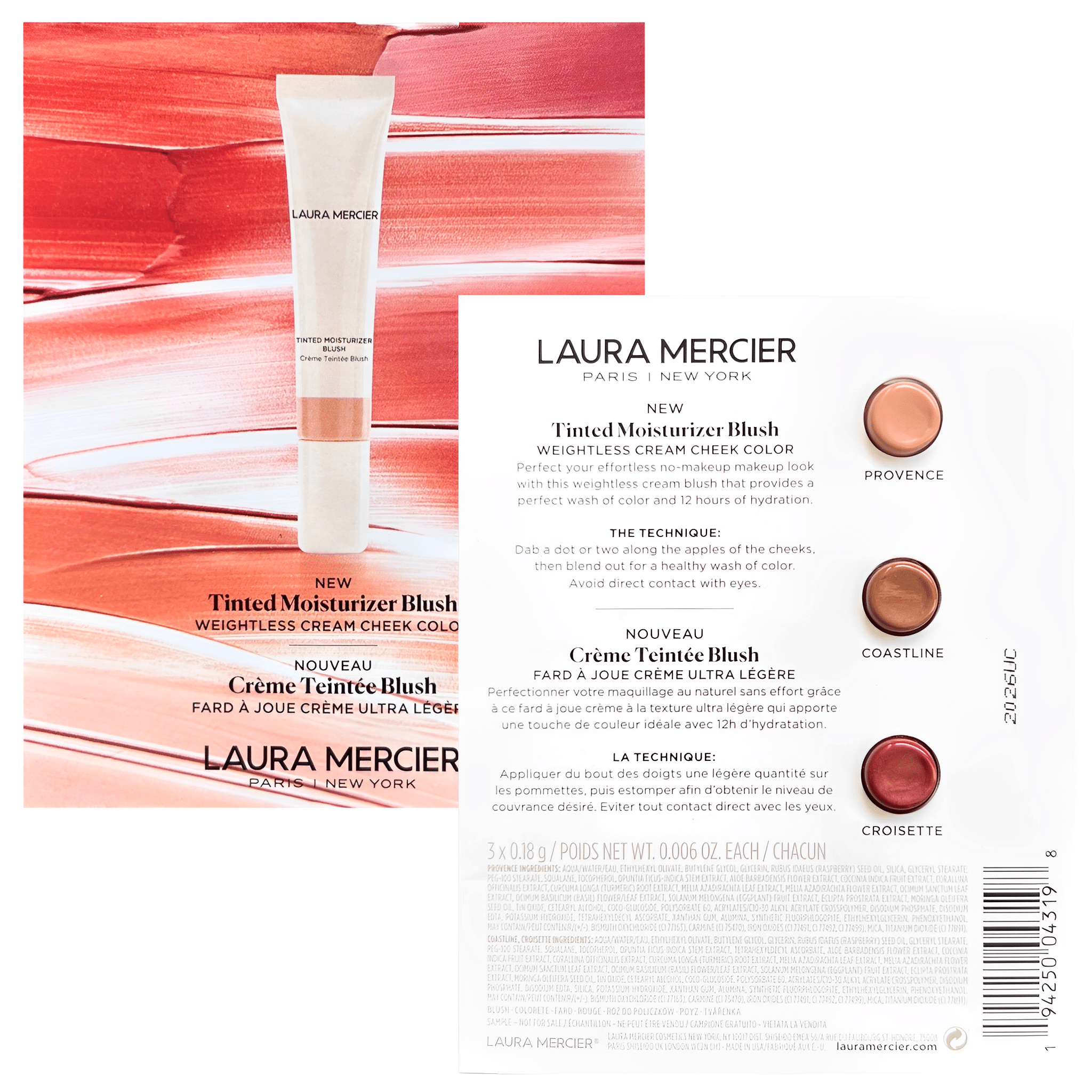 Laura mercier tinted moisturizer cream blush sample