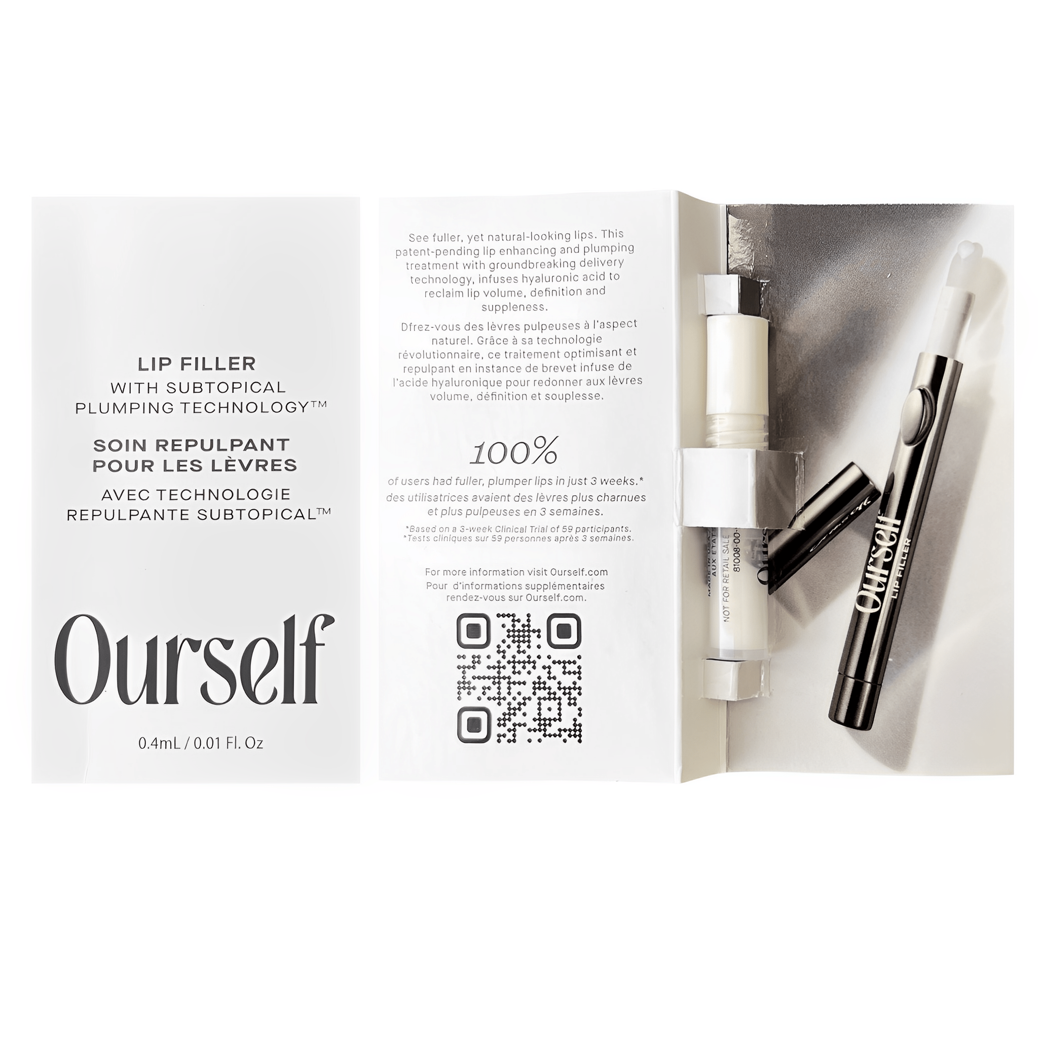 Ourself natural lip filler with plumping hyaluronic acid mini
