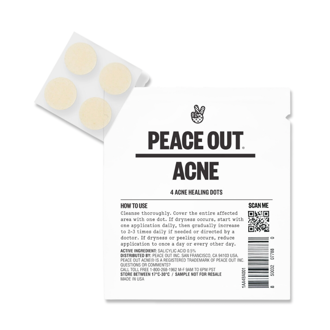 Peace out salicylic acid acne healing dots