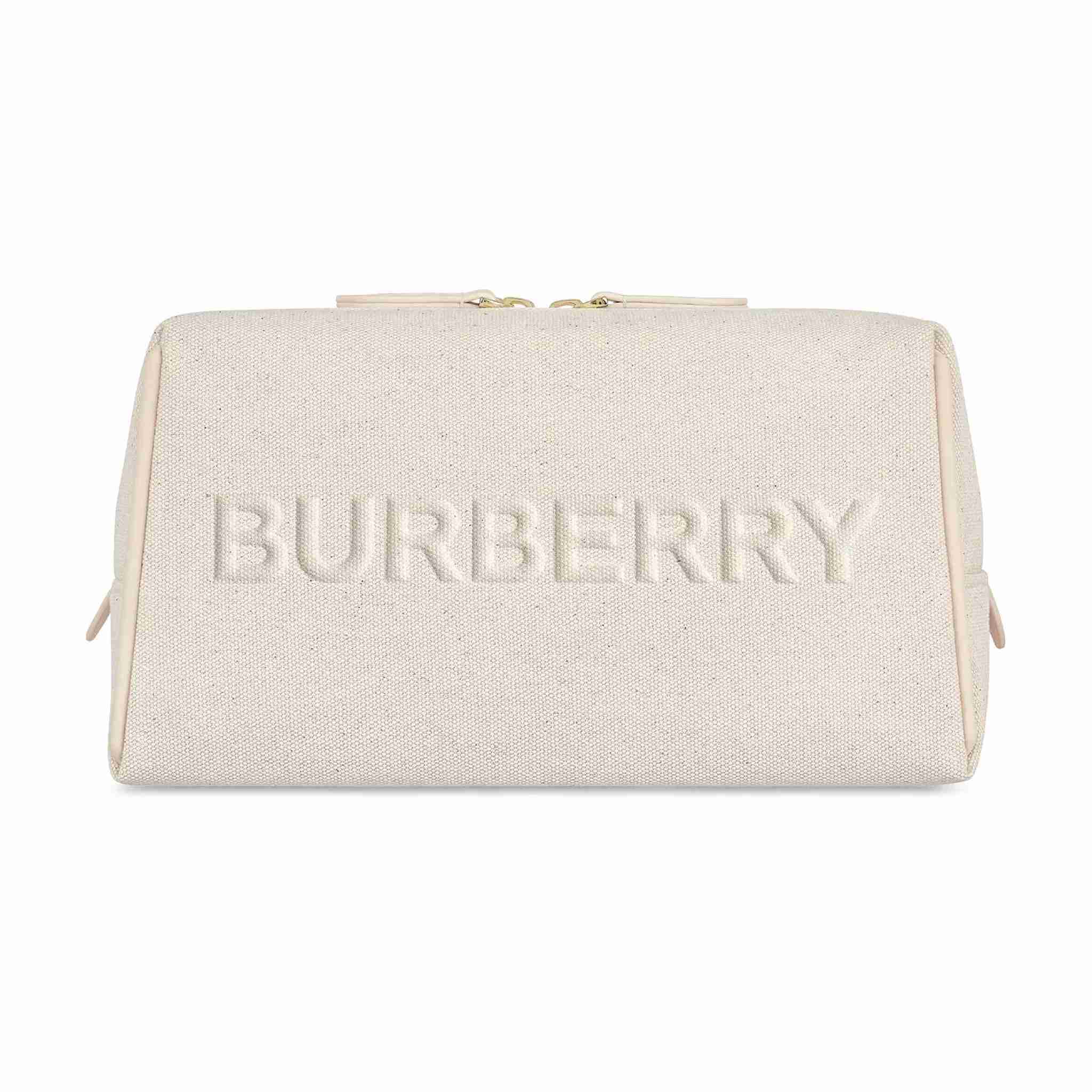 Burberry canvas makeup bag