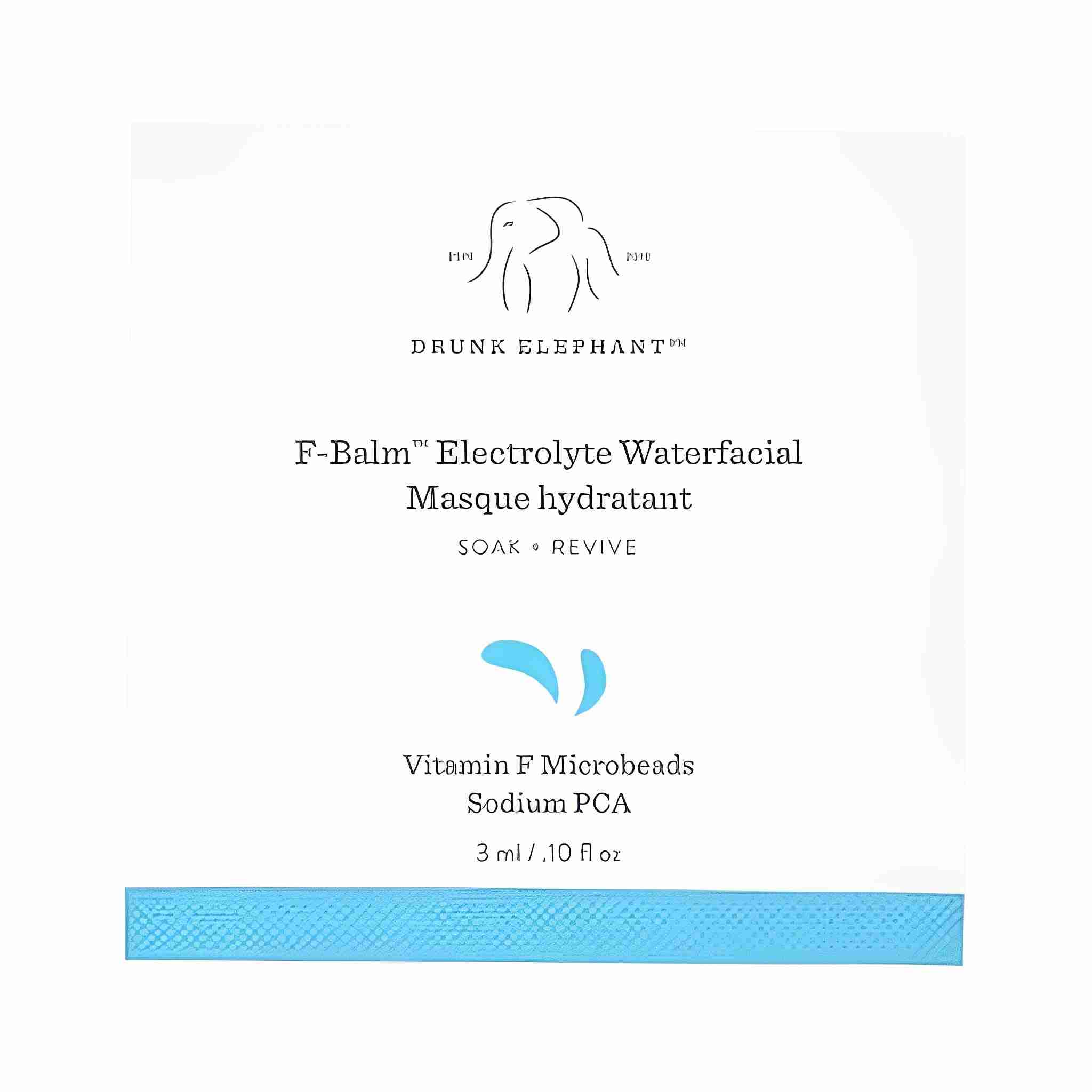 Drunk elephant f - balm electrolyte waterfacial sample