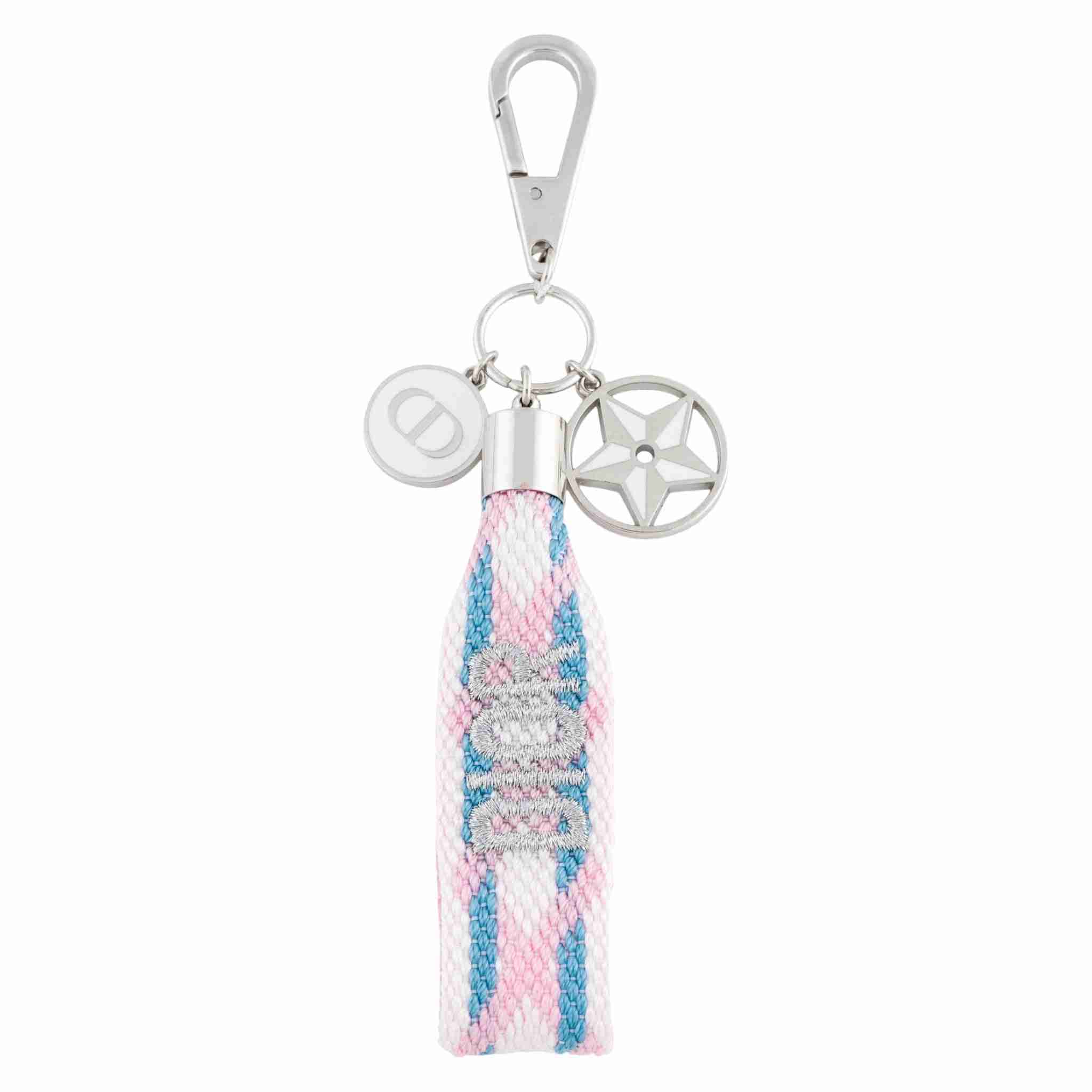 Dior key ring with charms