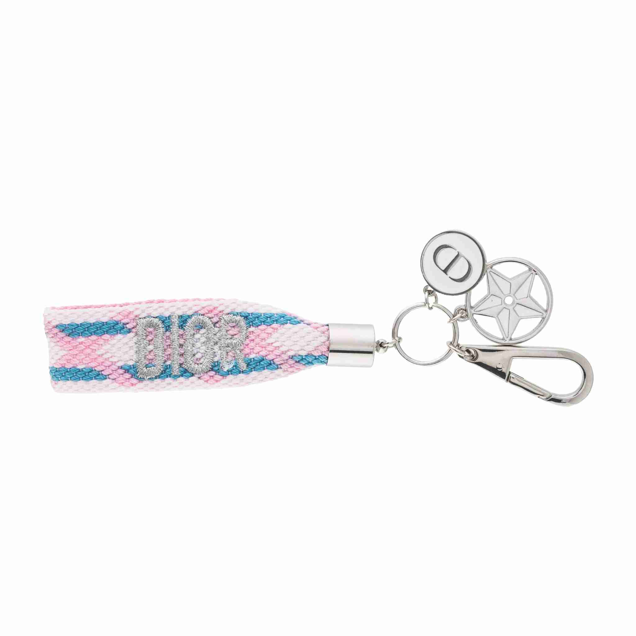 Dior key ring with charms