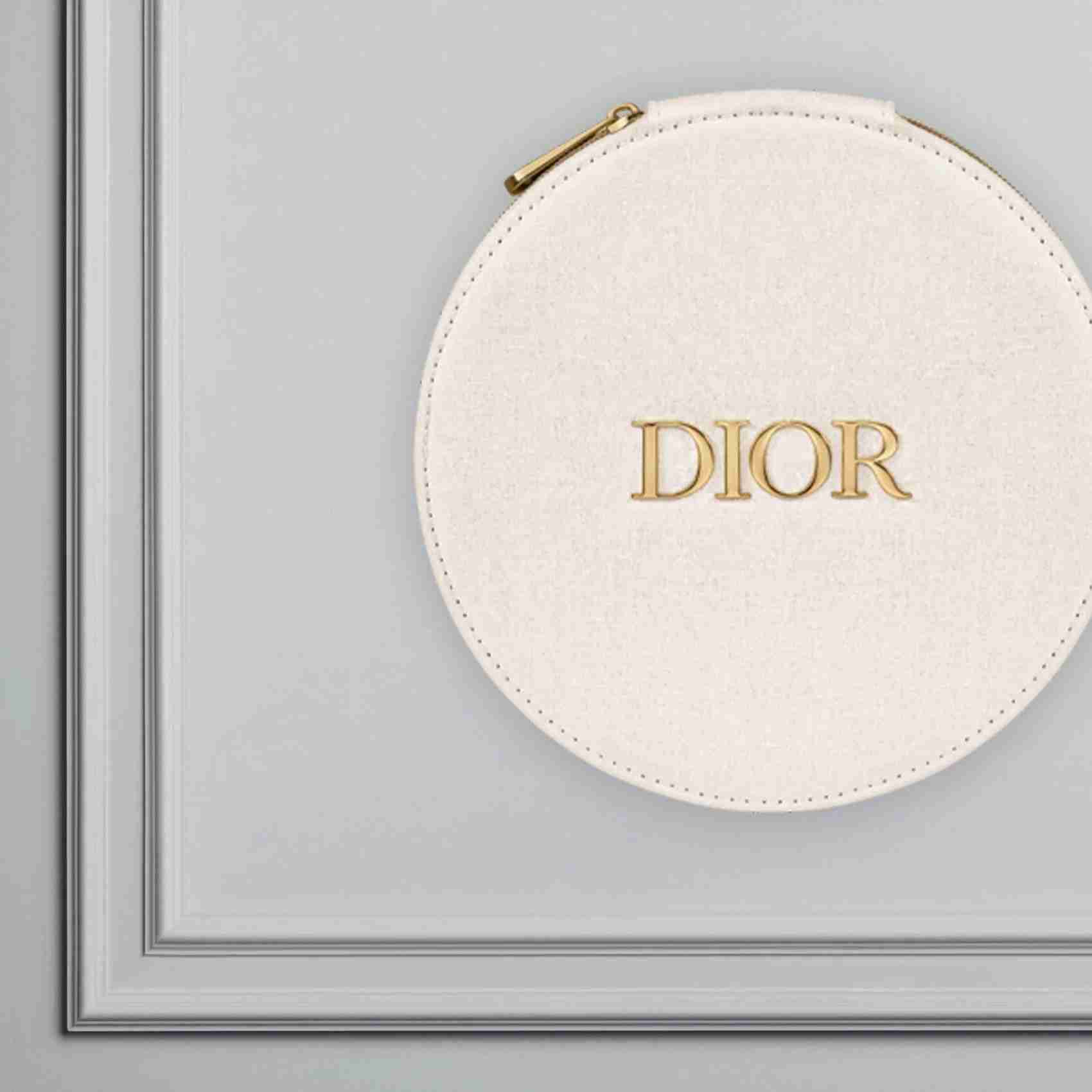 Dior beauty classic canvas makeup case