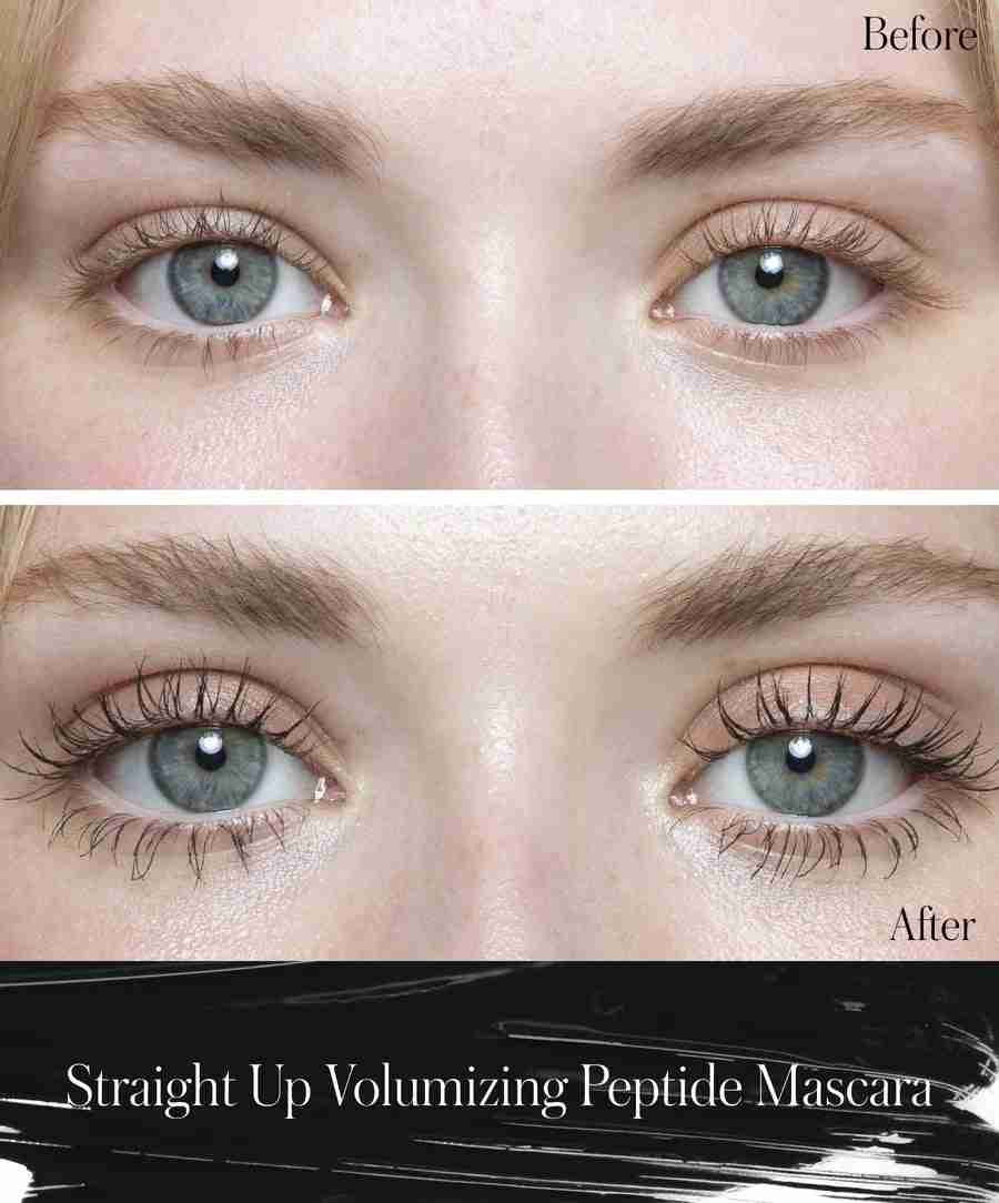 Rms beauty straight up volumizing peptide mascara mini