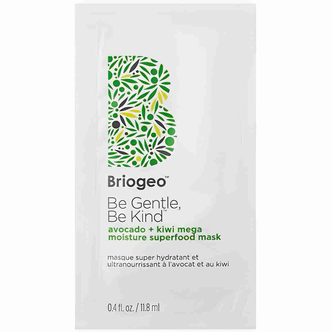 Briogeo avocado + kiwi mega moisture superfoods hair mask sample