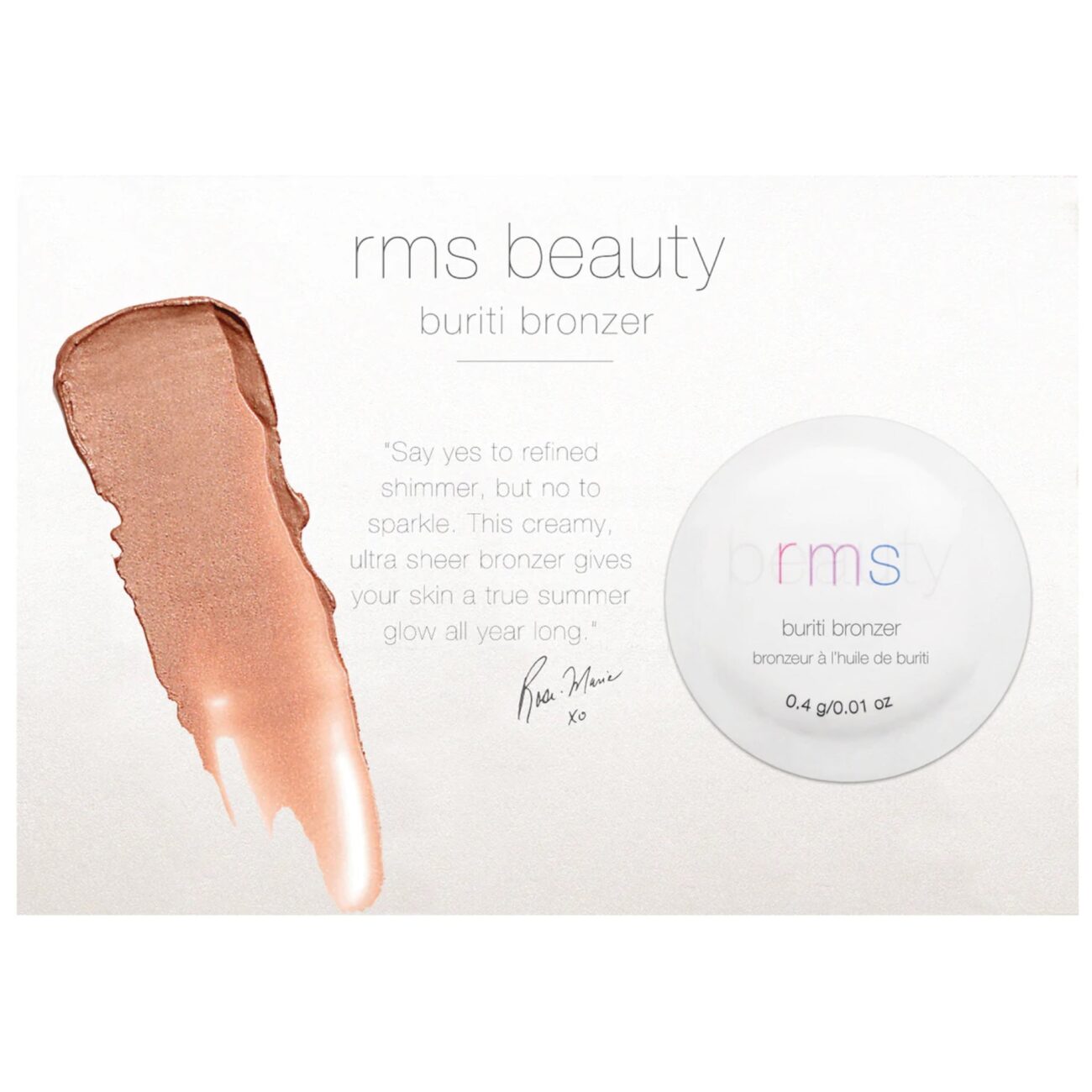 Buriti Cream Bronzer Sample-RMS Beauty