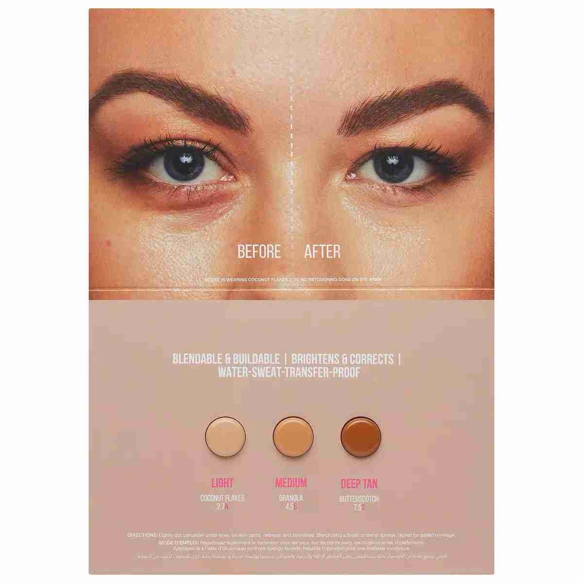 Huda beauty #fauxfilter luminous matte concealer sample