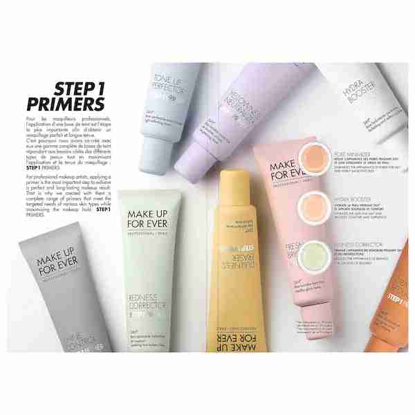 Make up for ever primer collection sample