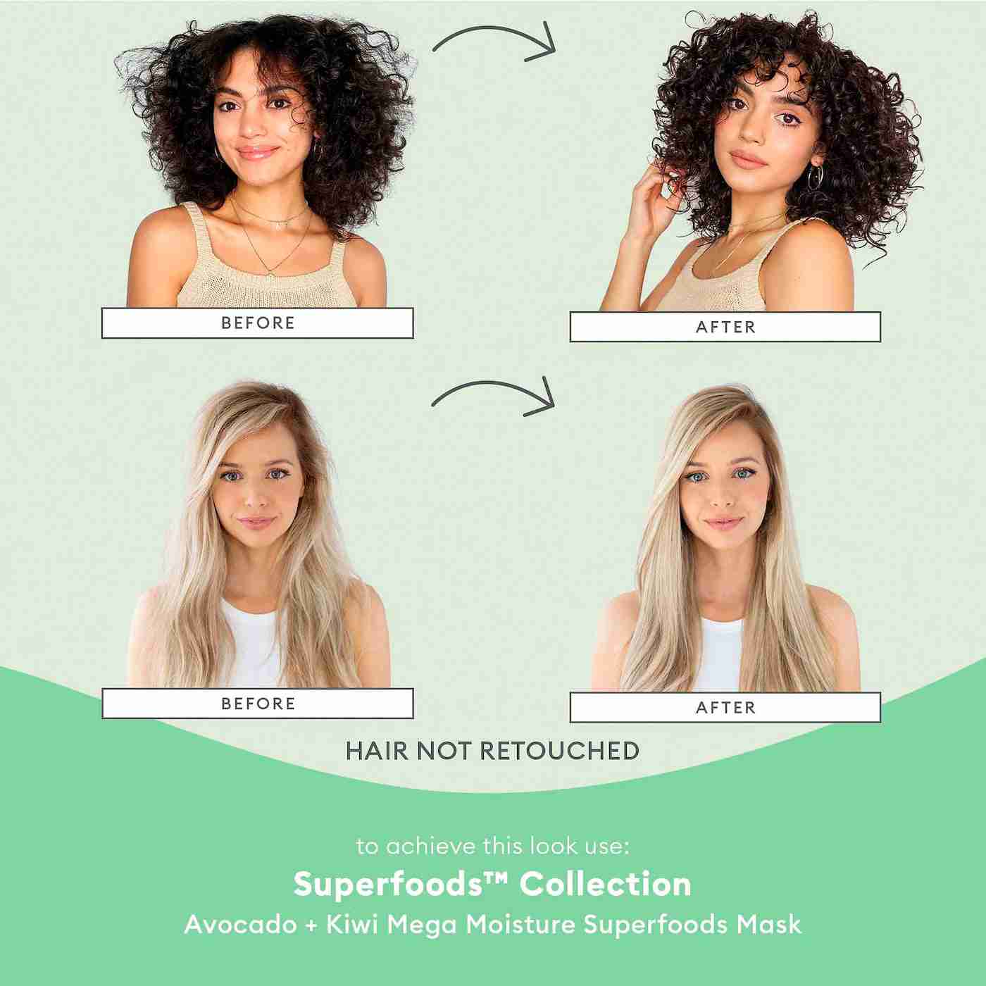 Briogeo avocado + kiwi mega moisture superfoods hair mask sample