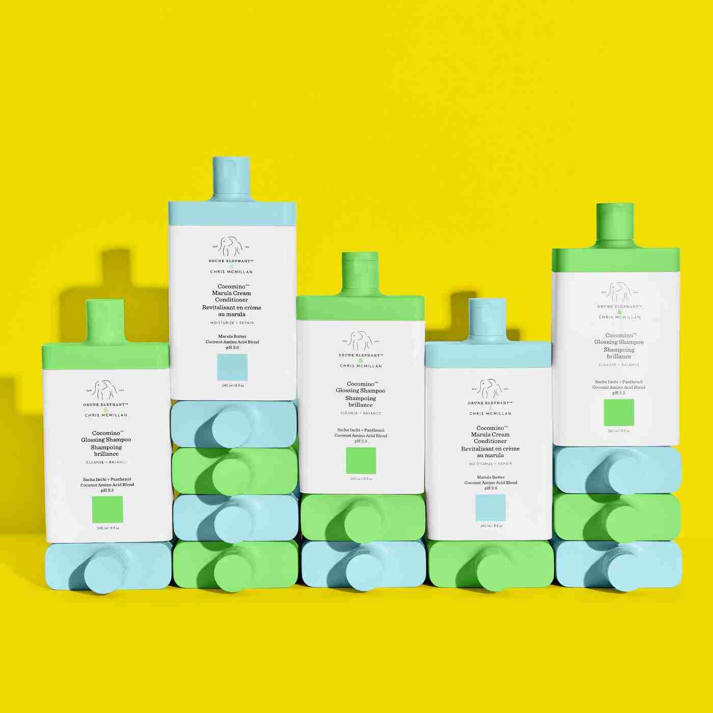 Drunk elephant cocomino shampoo and conditioner sample set