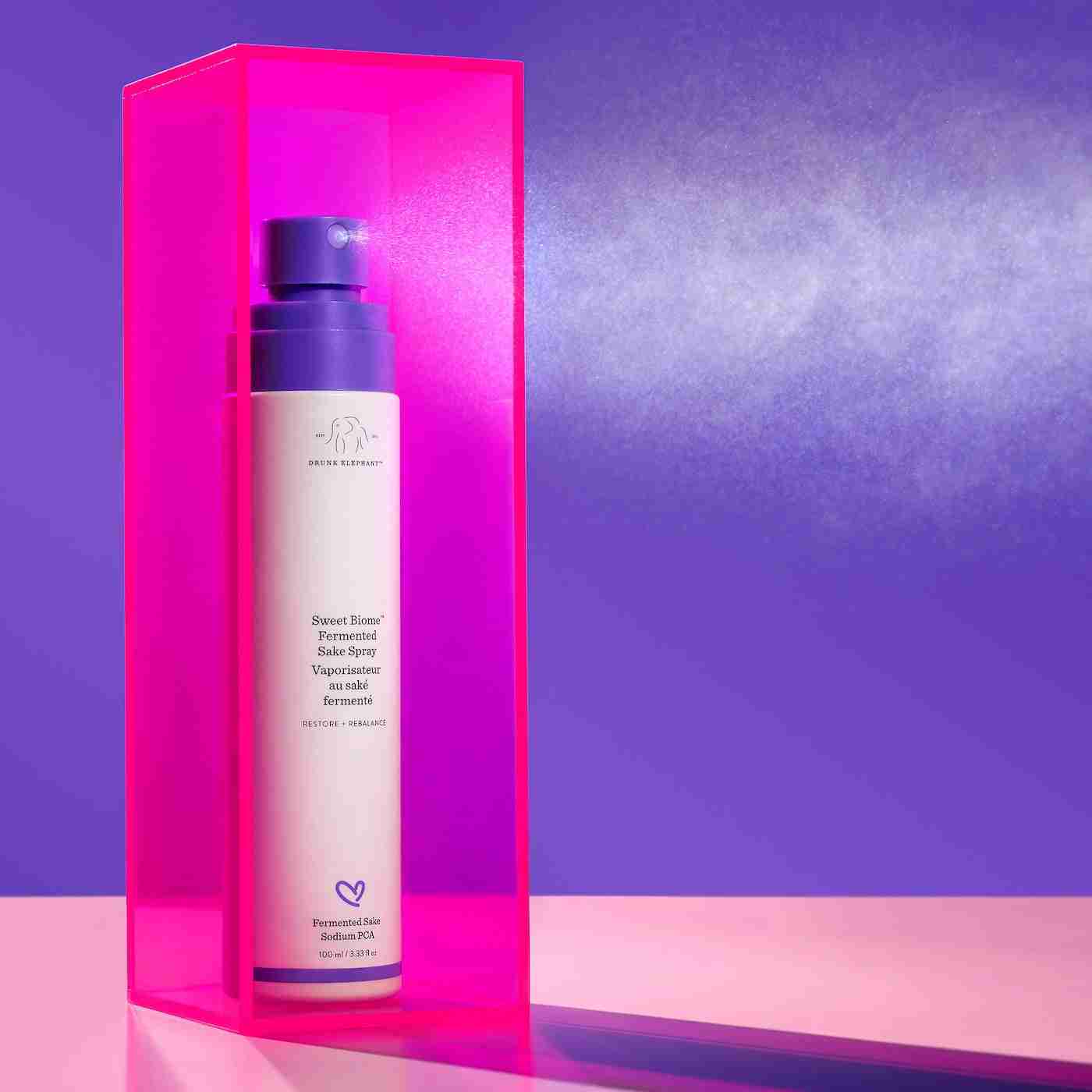 Drunk elephant sweet biome fermented sake hydrating spray