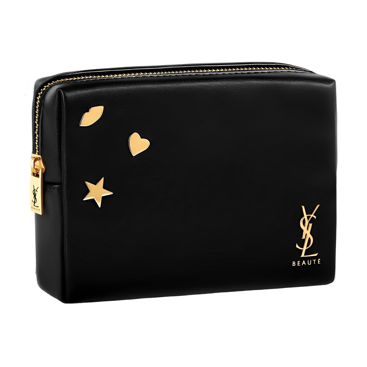 Gold Studded Makeup Bag-Yves Saint Laurent