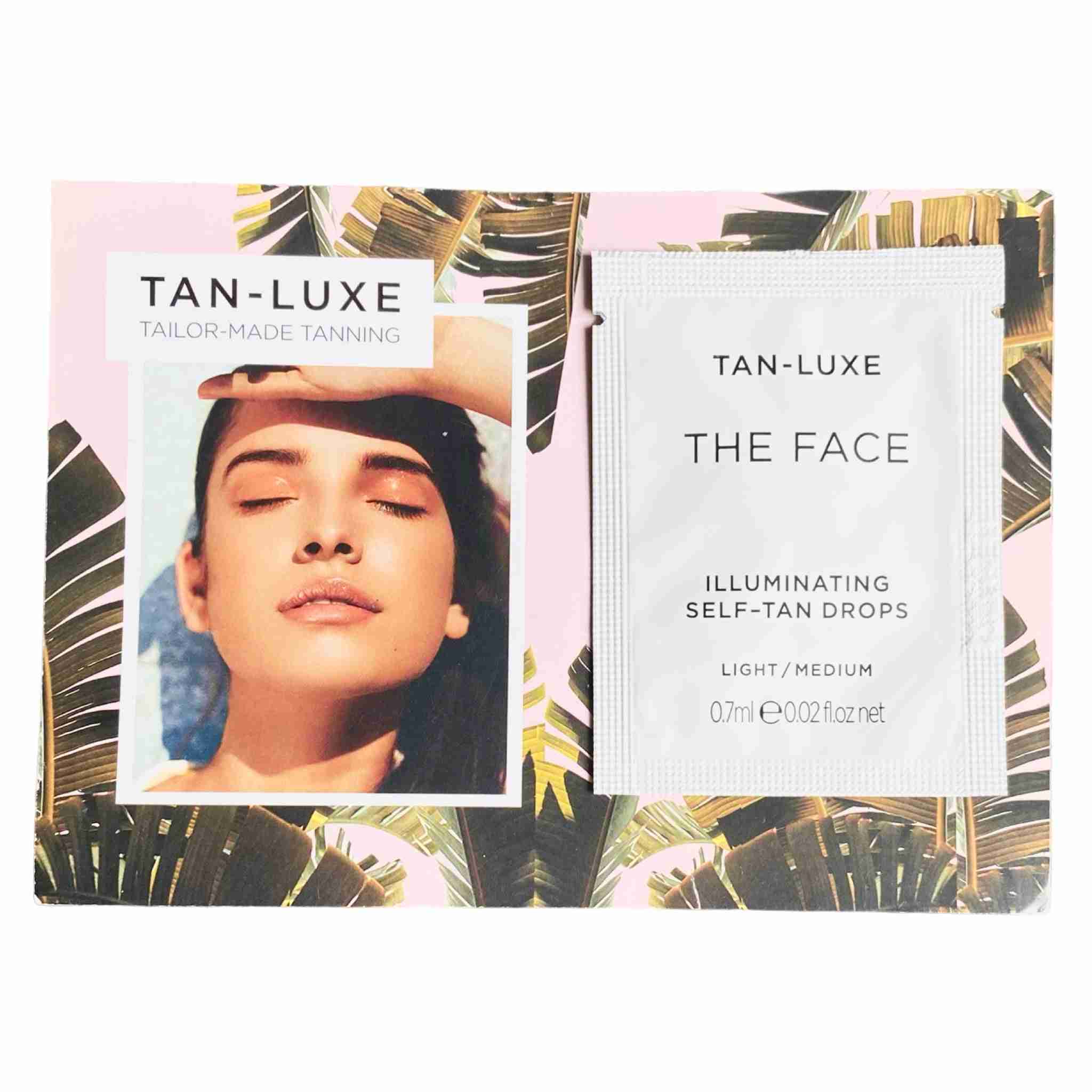 Tan - luxe the face illuminating self - tan drops sample