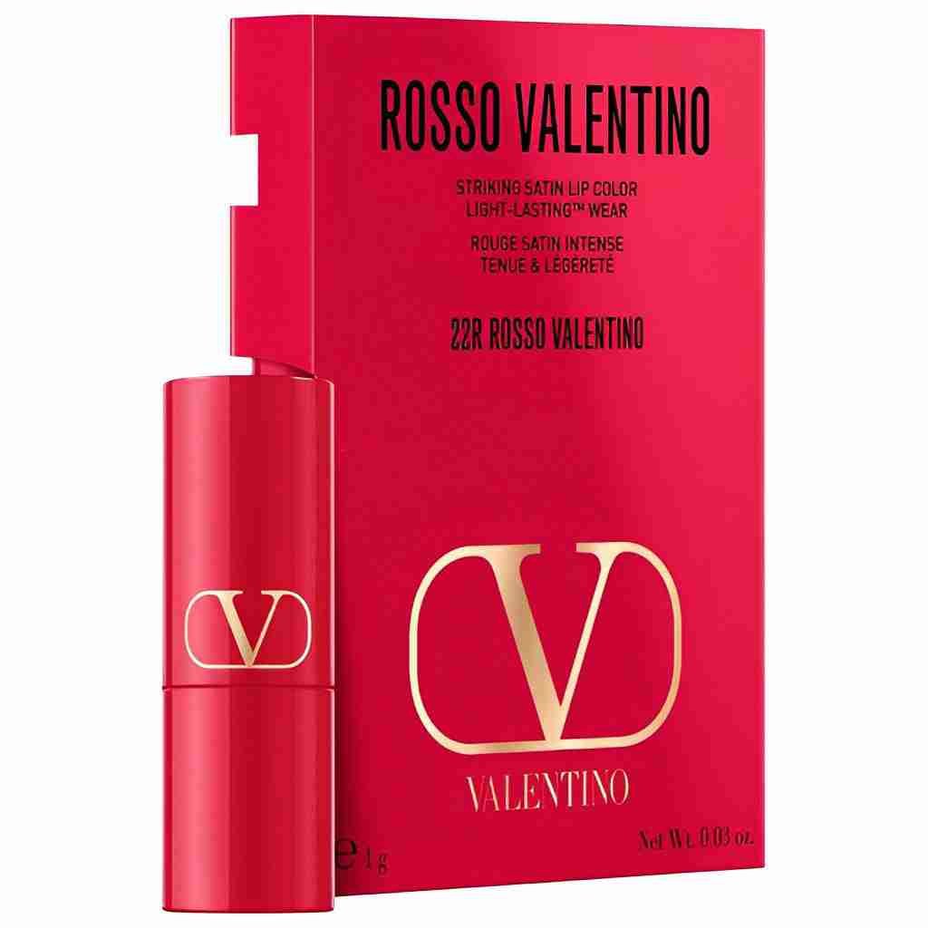 Valentino rosso mini lipstick in shade 22r satin