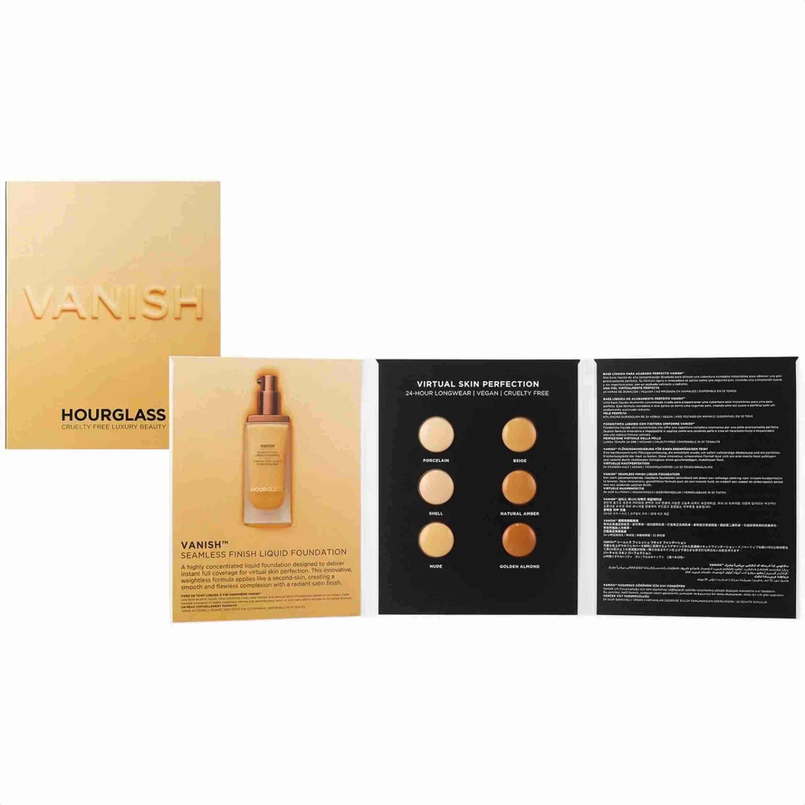 Hourglass vanish seamless finish liquid foundation sample