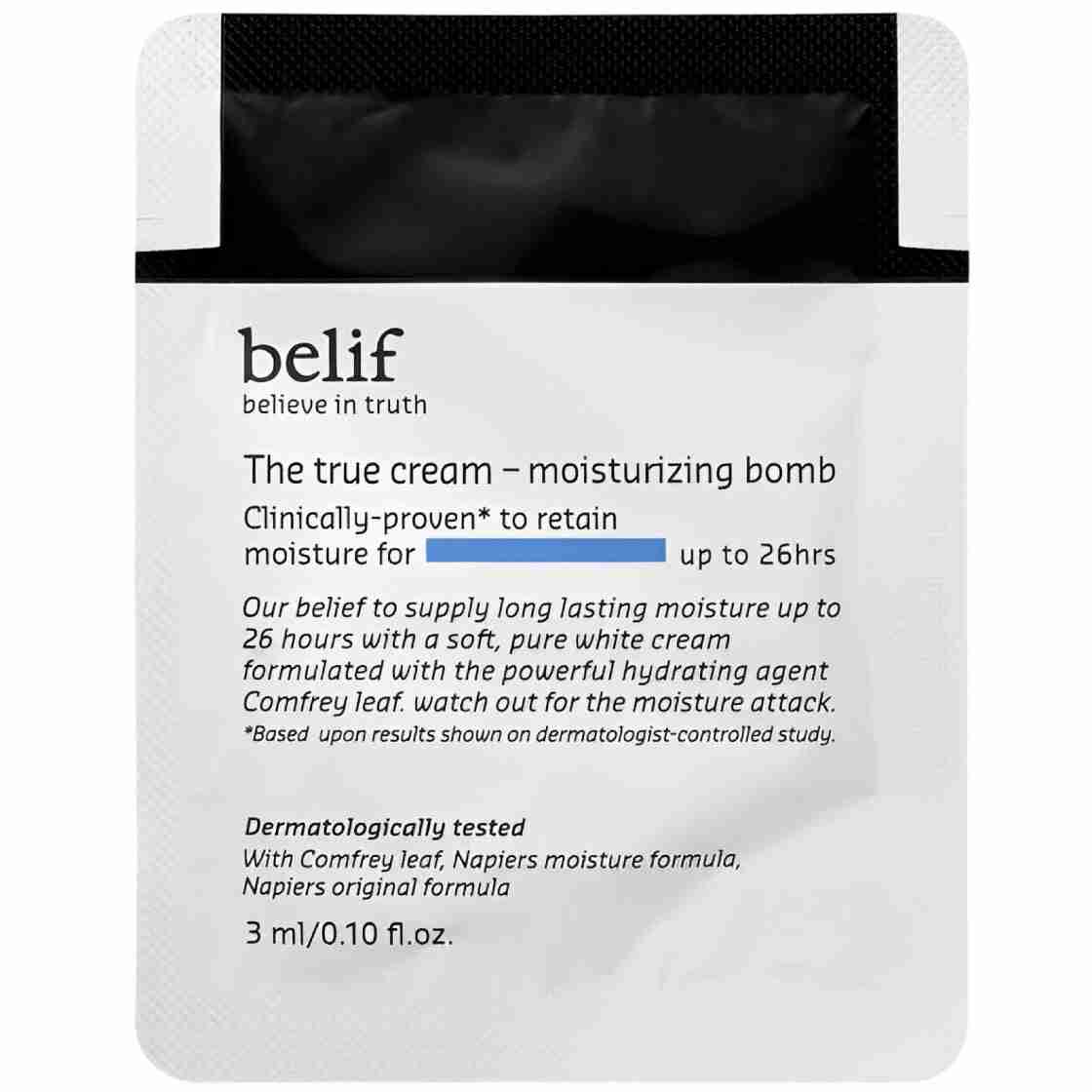 Belif the true cream moisturizing bomb sample