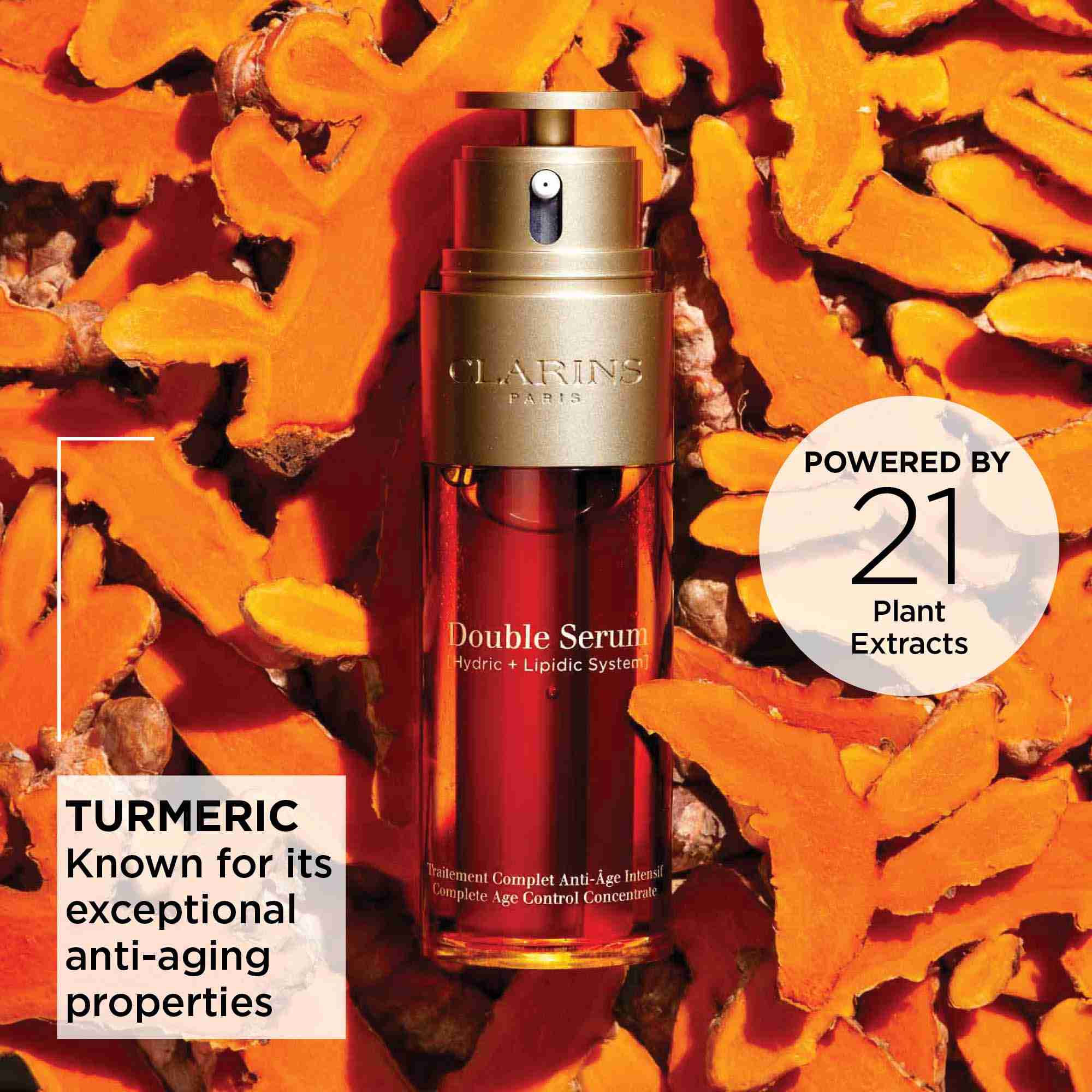 Clarins double serum sample