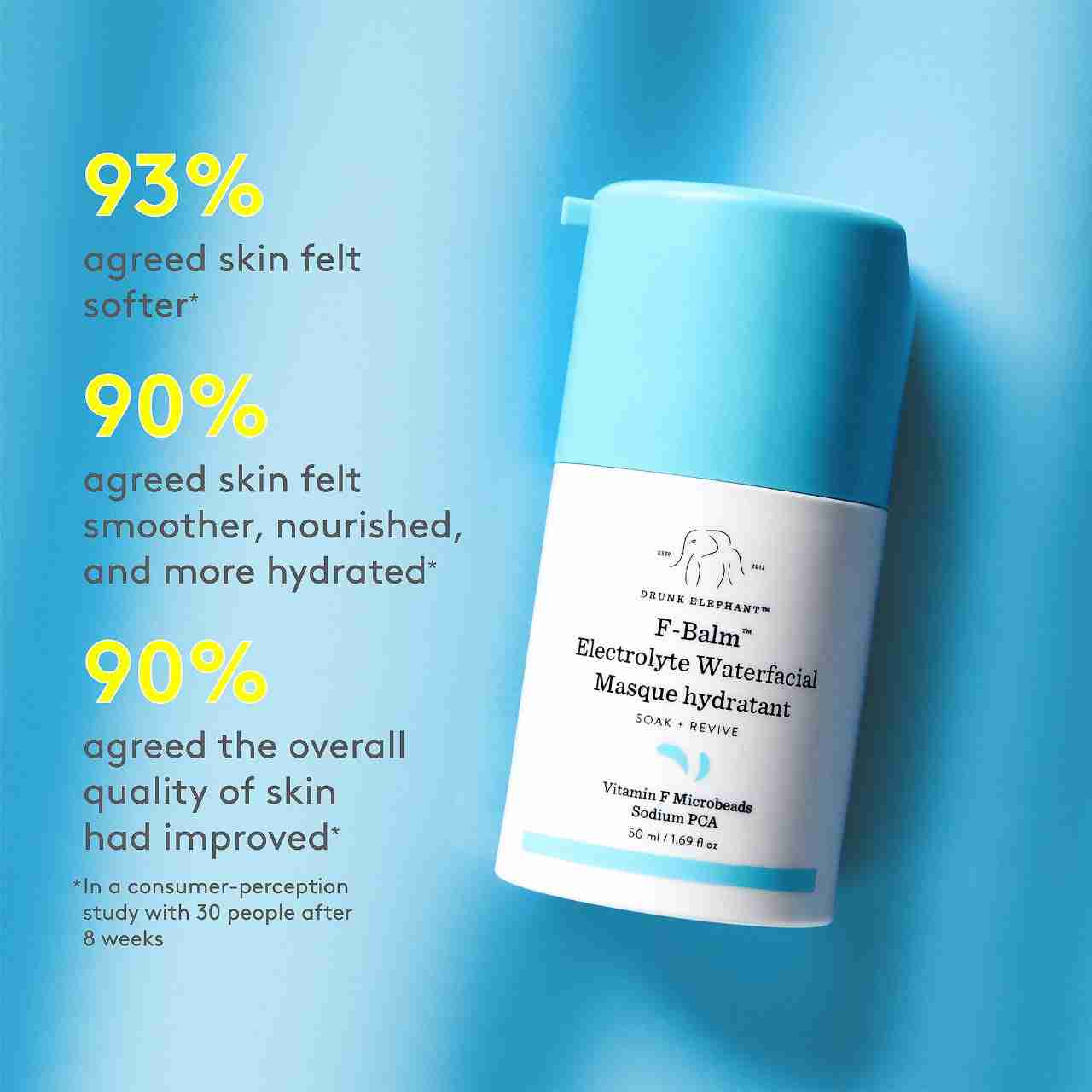 Drunk elephant f - balm electrolyte waterfacial sample