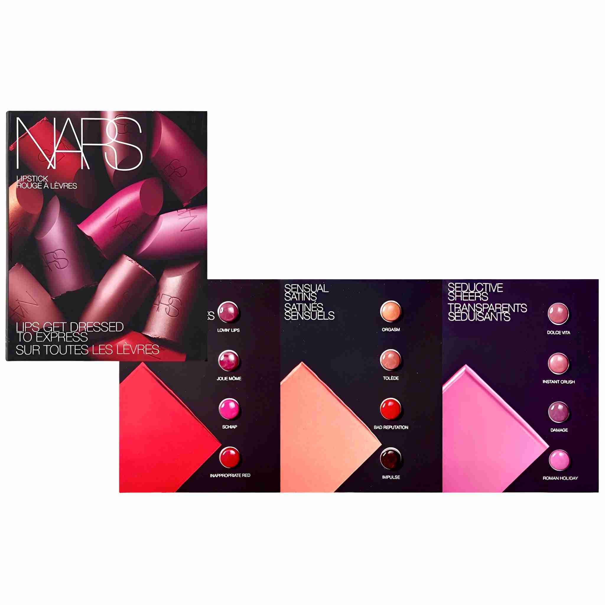 Nars rouge à lèvres lipstick collection sample