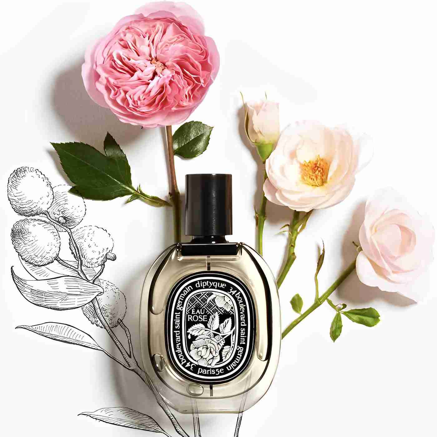 Diptyque eau rose EDP sample 2ml
