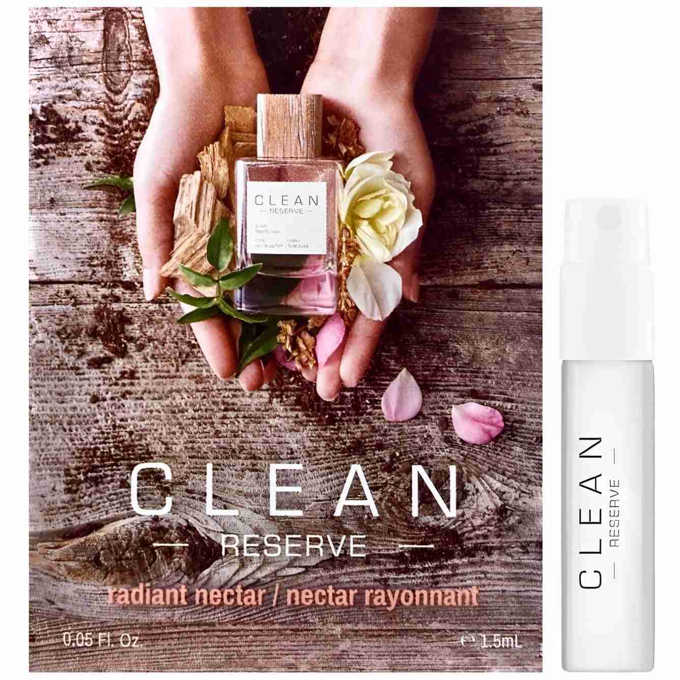Clean reserve radiant nectar eau de parfum sample 1.5ml