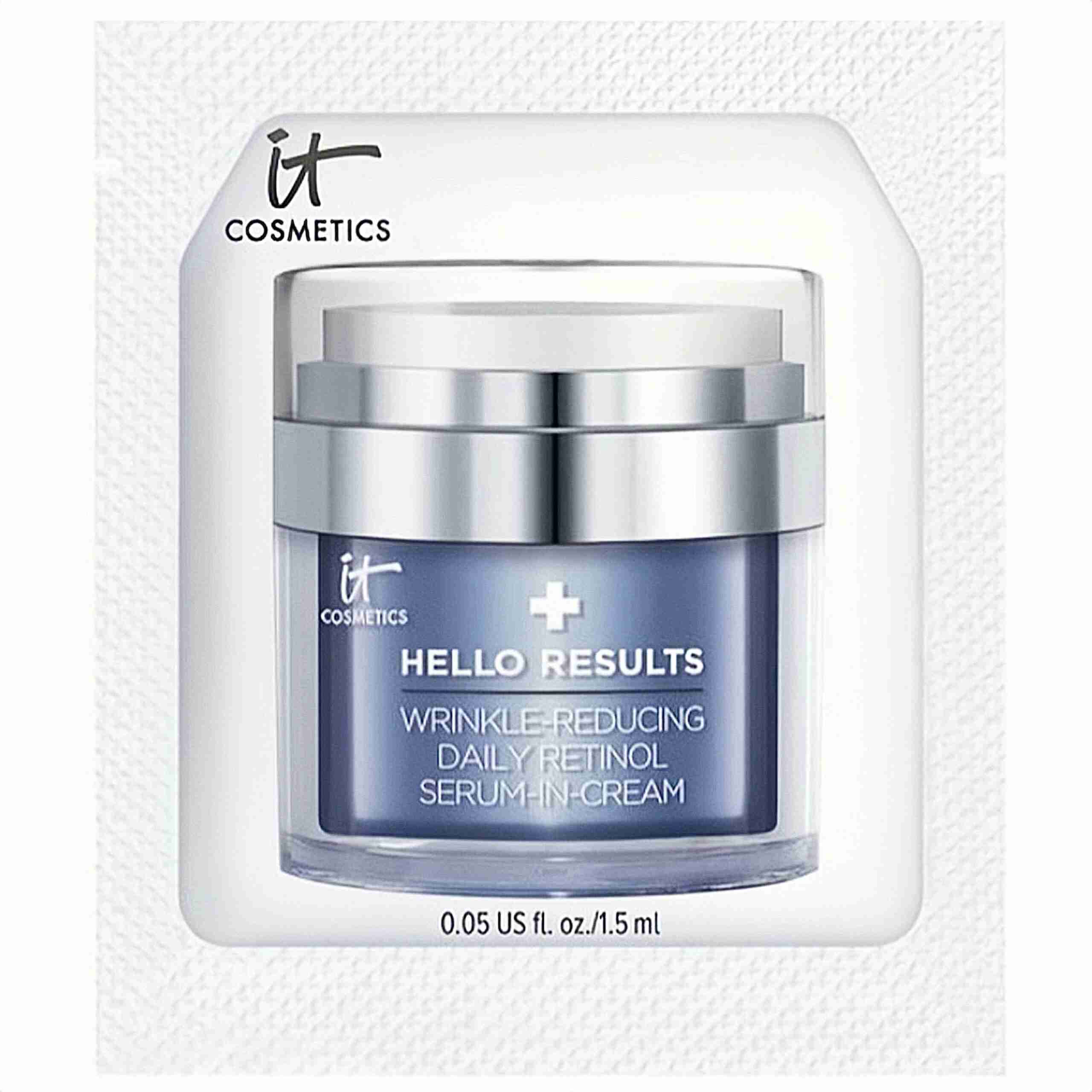 It cosmetics hello results retinol cream sample