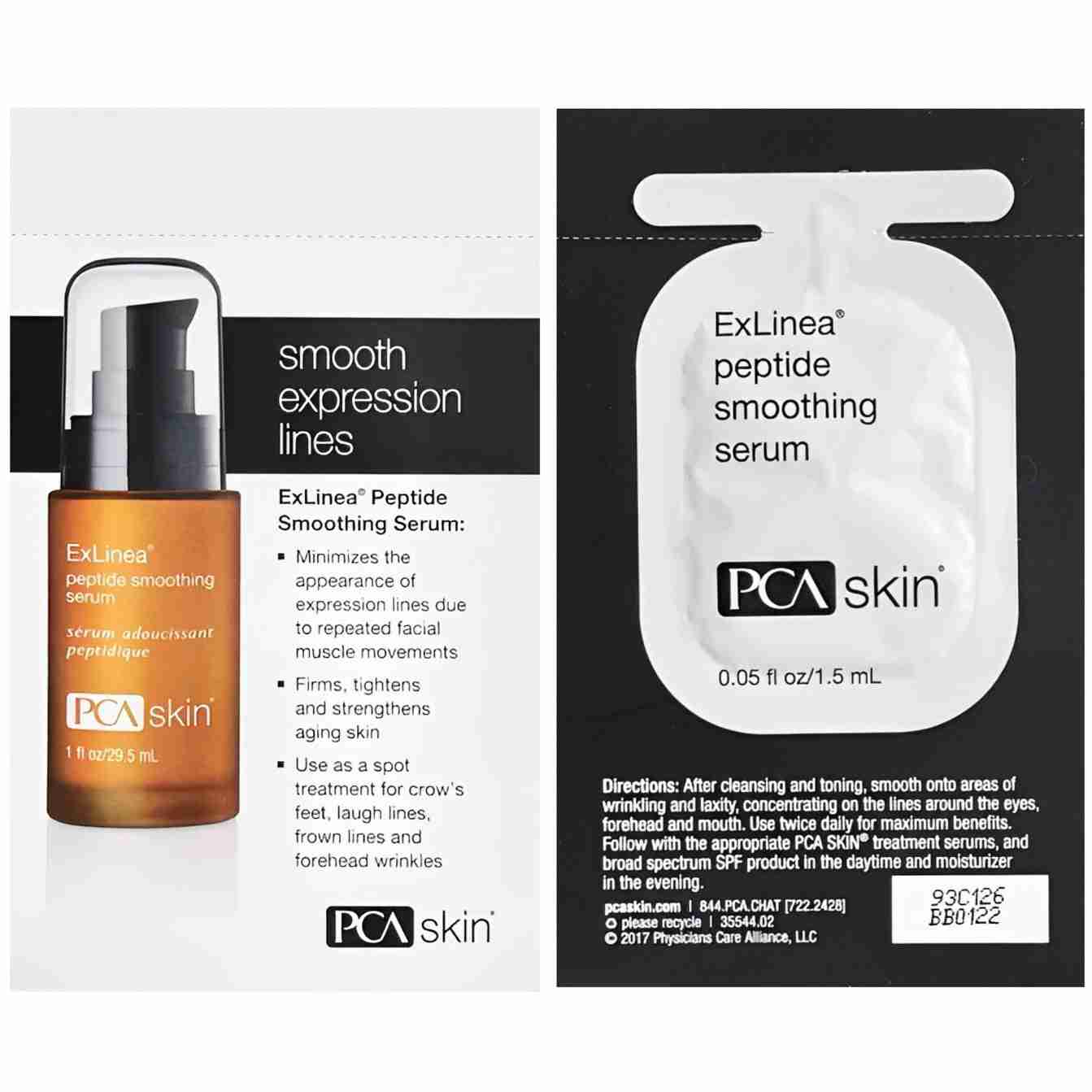 Pca skin exlinea peptide smoothing serum sample