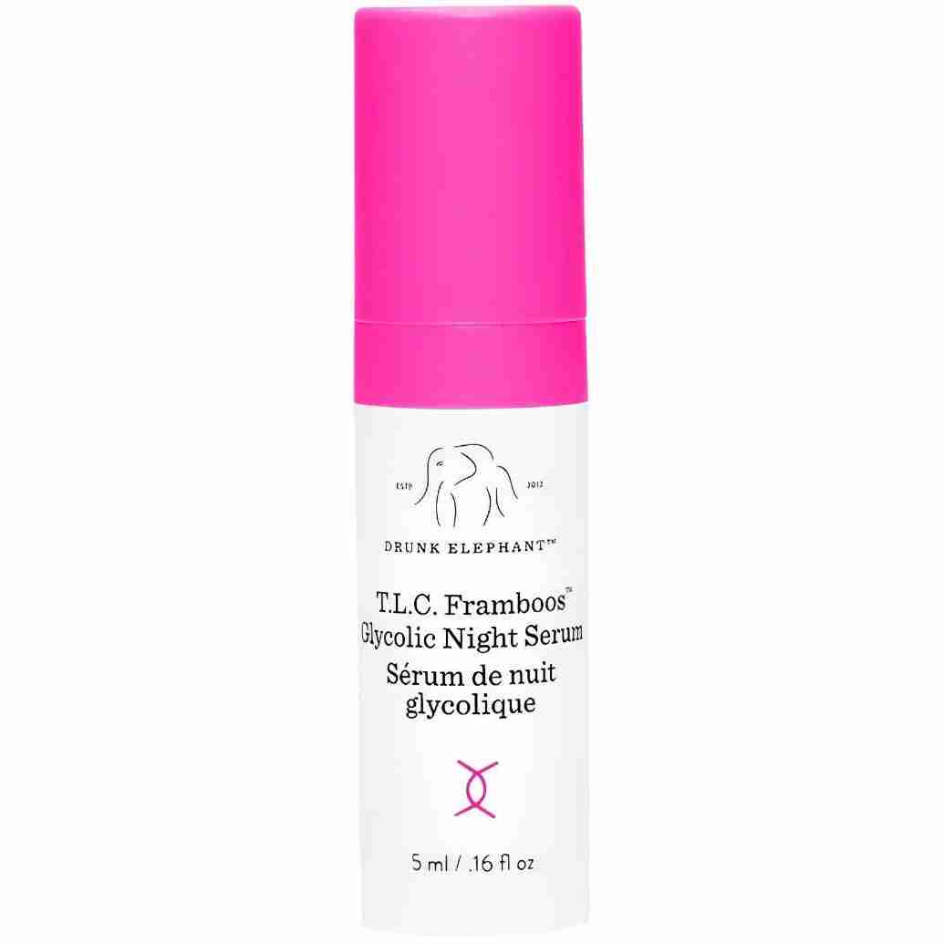 Drunk elephant tlc framboos glycolic night serum mini 5ml