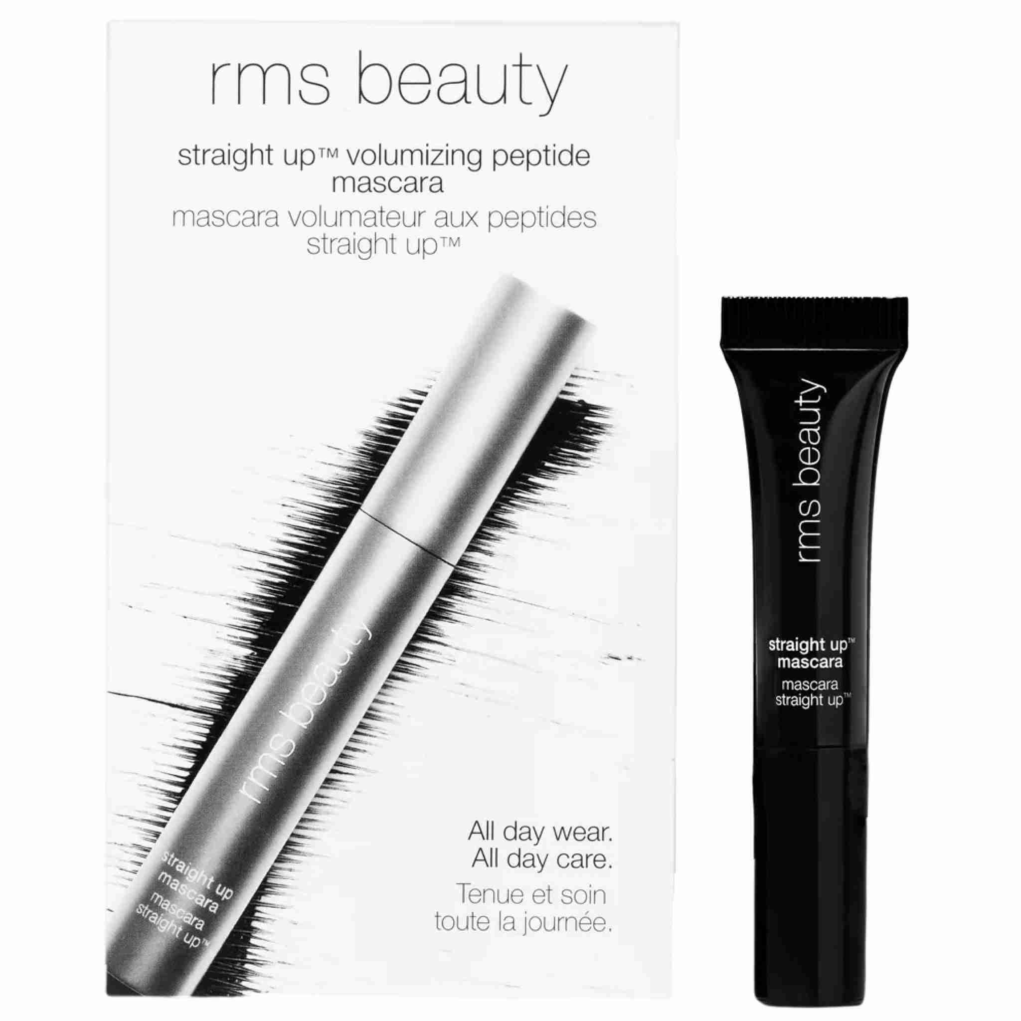 Rms beauty straight up volumizing peptide mascara mini