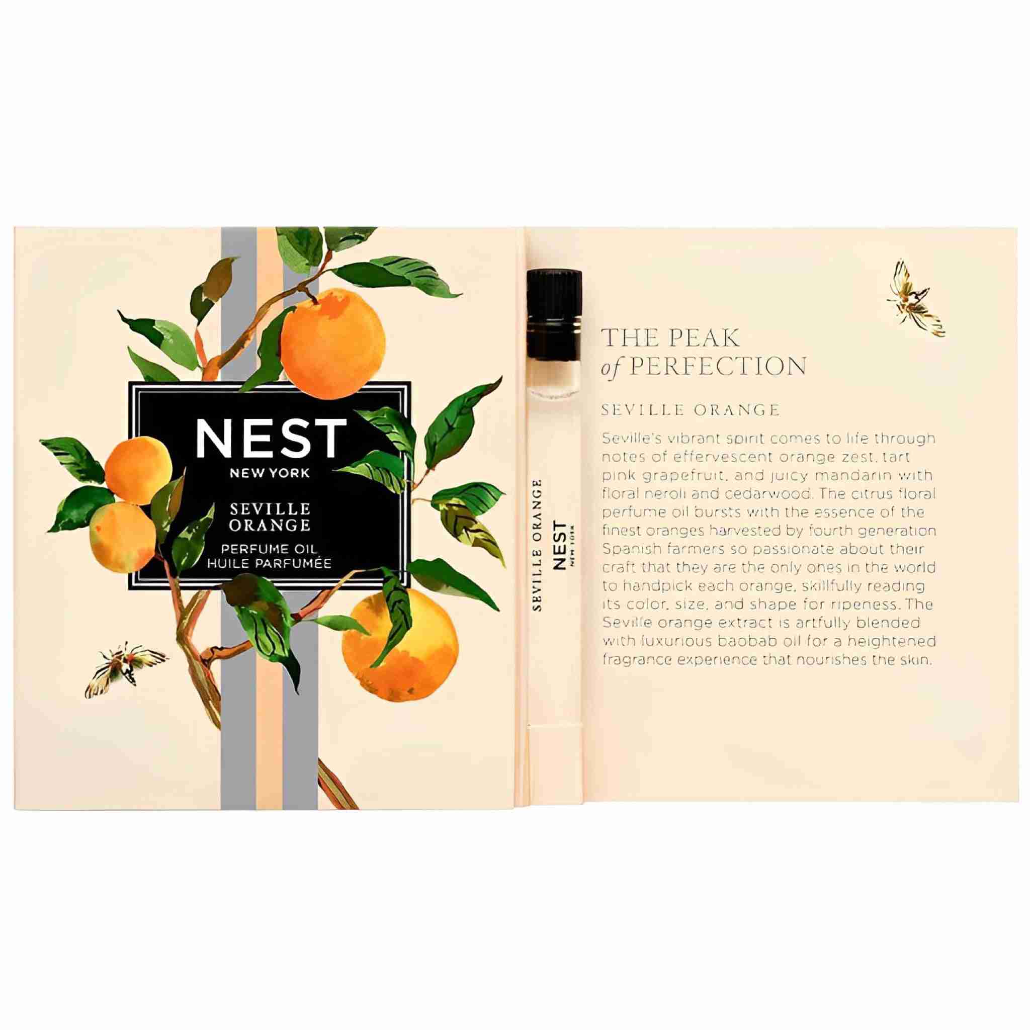 Nest new york seville orange perfume oil sample 1.75ml