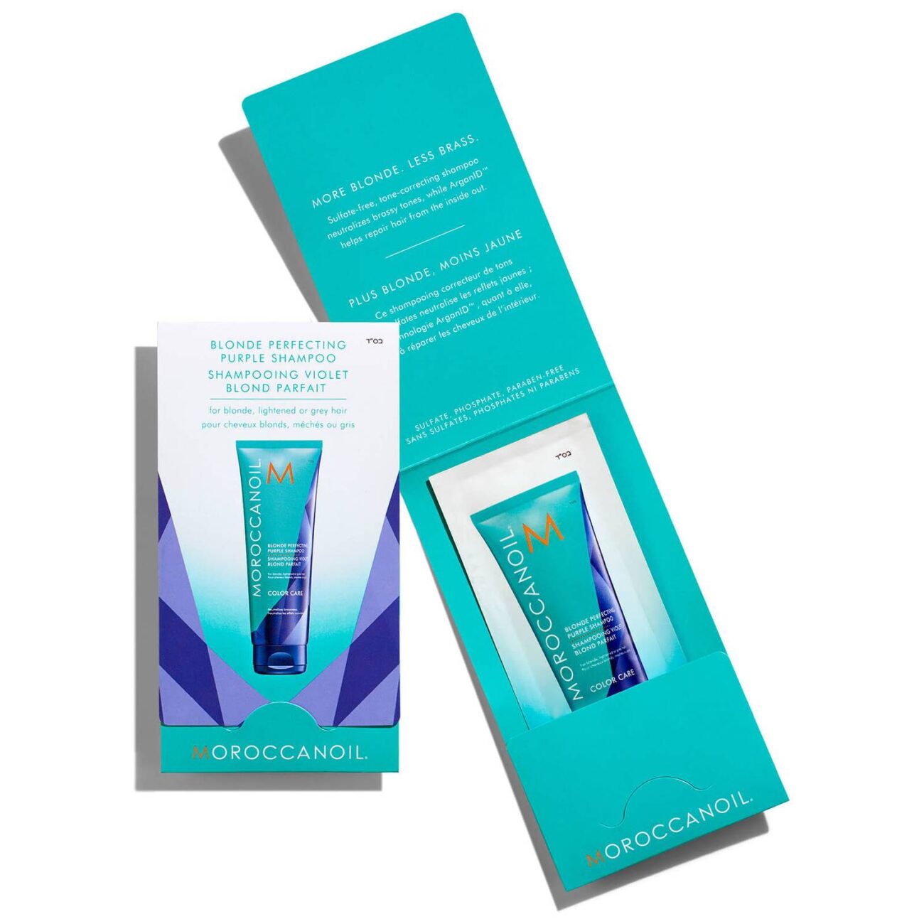 Blonde Perfecting Purple Shampoo Packette-Moroccanoil