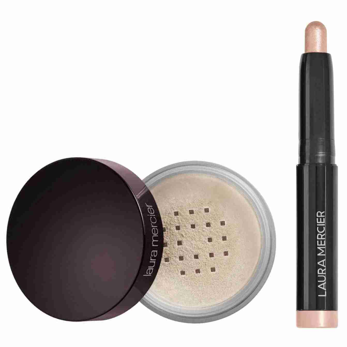 Laura mercier caviar stick eye shadow and setting powder set