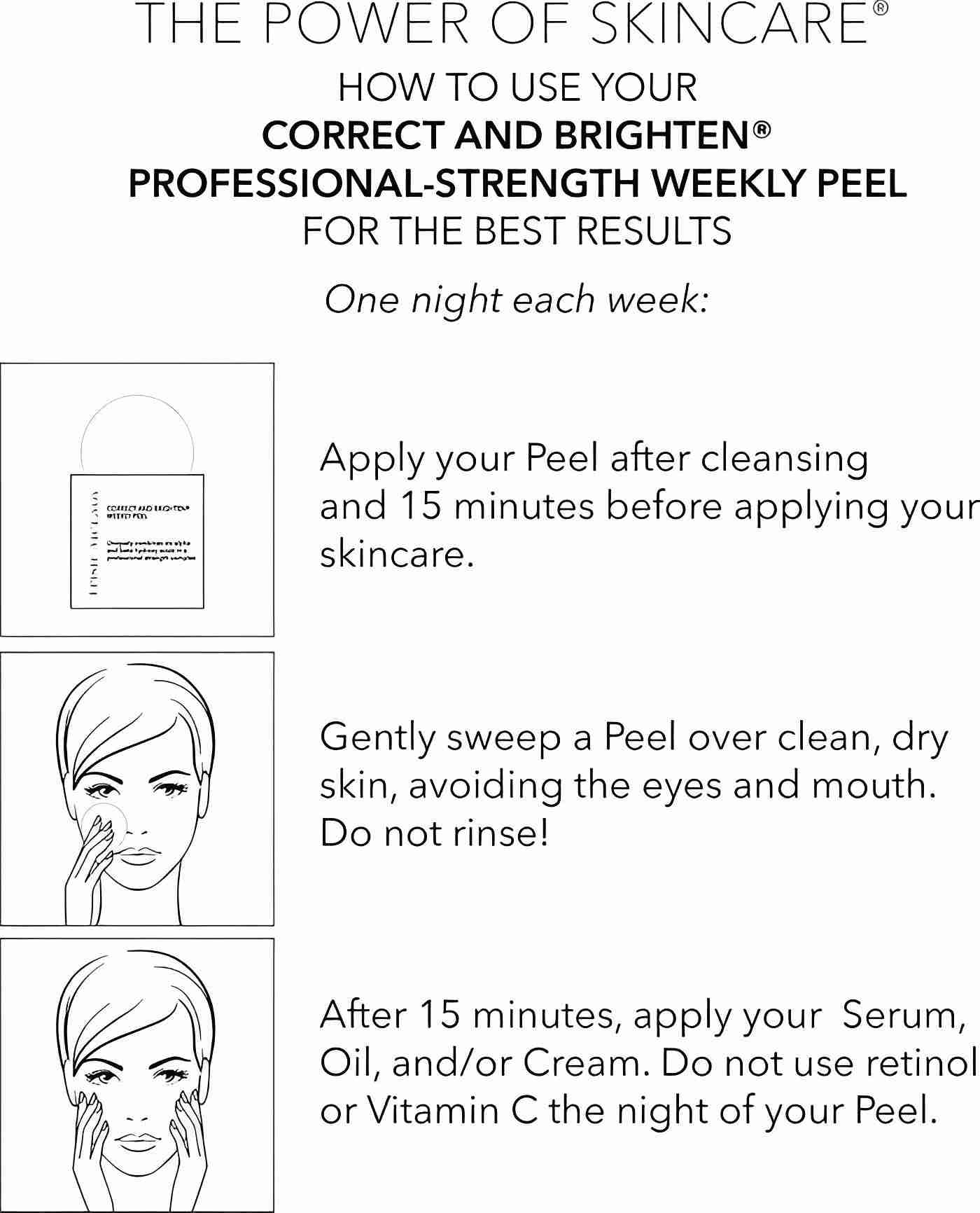 Trish mcevoy correct and brighten weekly peel pad