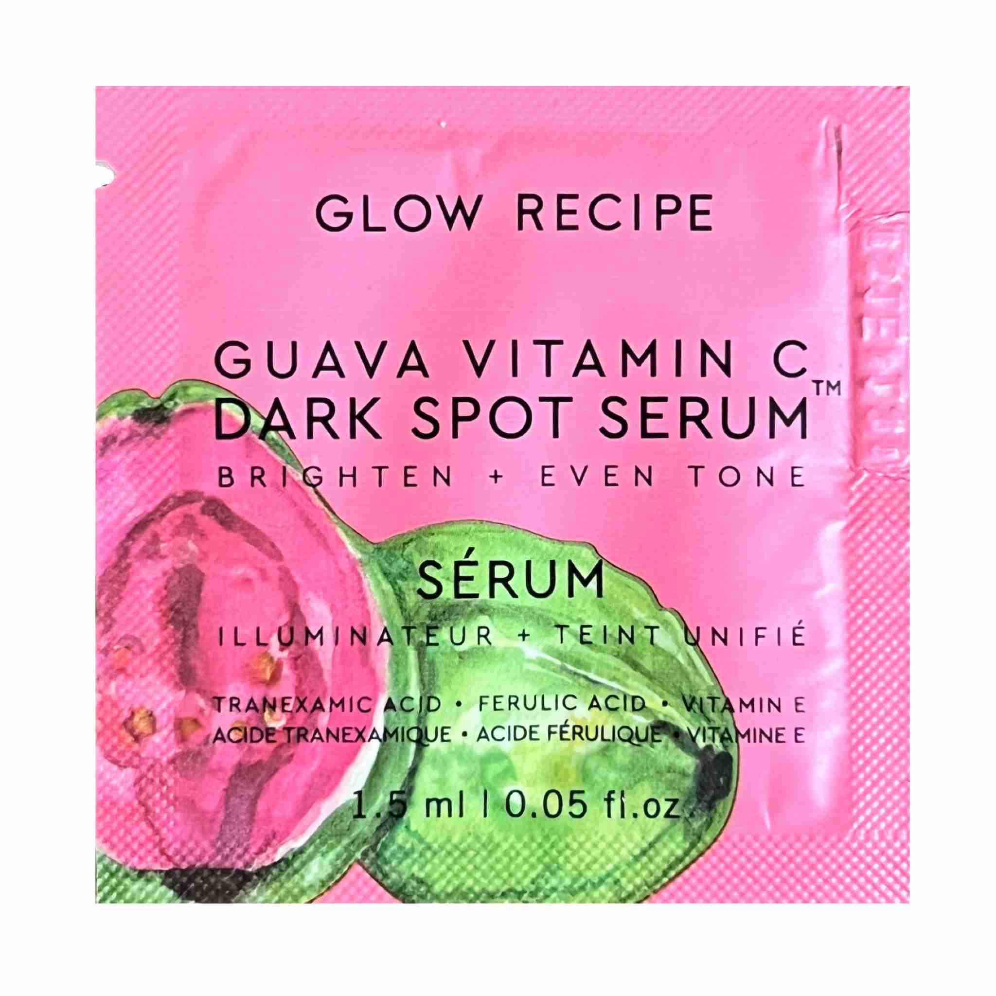 Glow recipe guava vitamin c dark spot serum sample