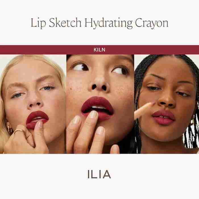 Ilia lip sketch hydrating lipstick + lip liner crayon sample