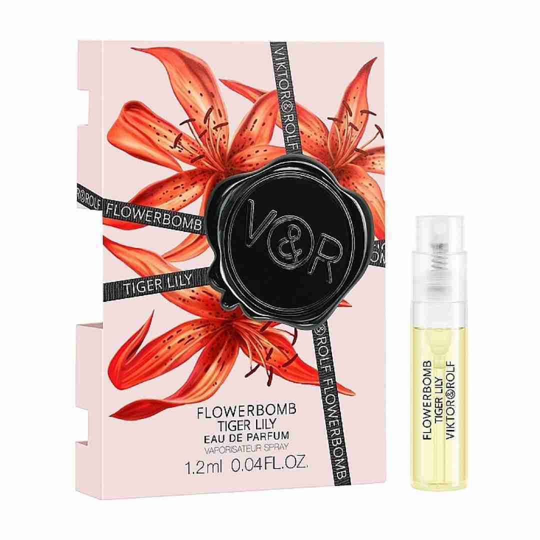 Viktor & rolf flowerbomb tiger lily eau de parfum sample 1.2ml