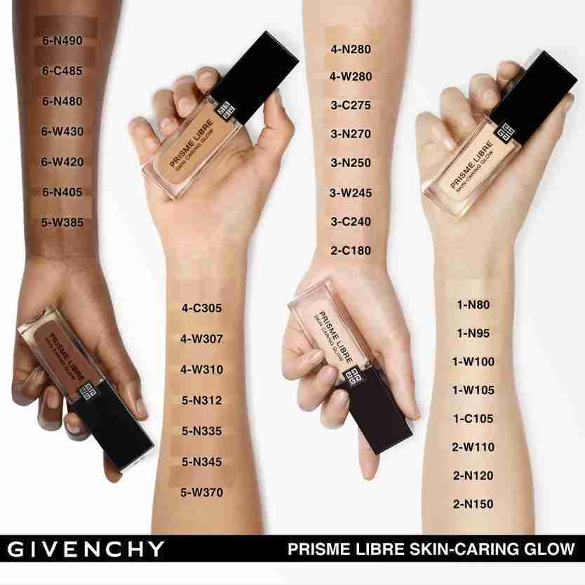 Givenchy Prisme Libre Glow Foundation Sample – 4 Shades