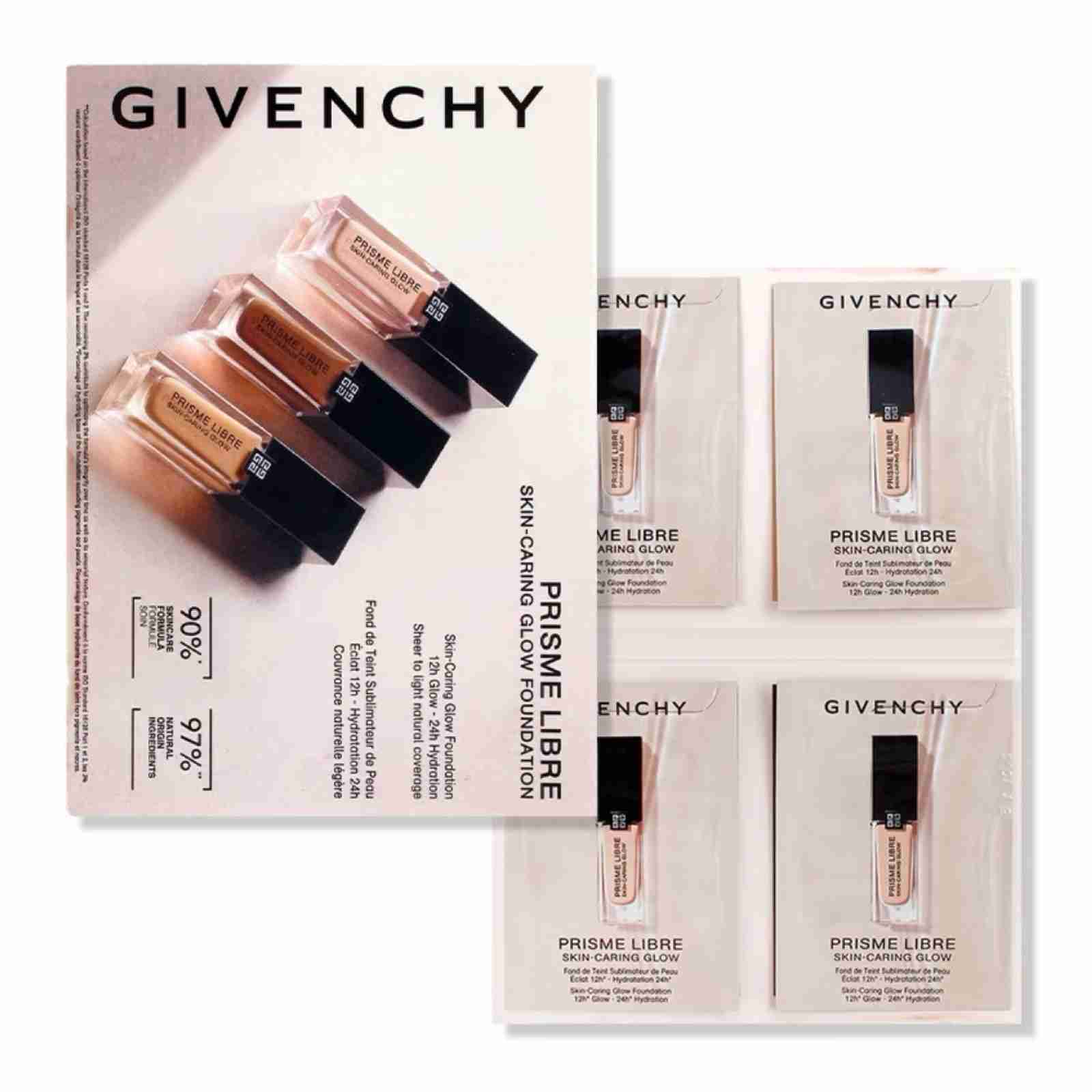 Givenchy Prisme Libre Glow Foundation Sample – 4 Shades