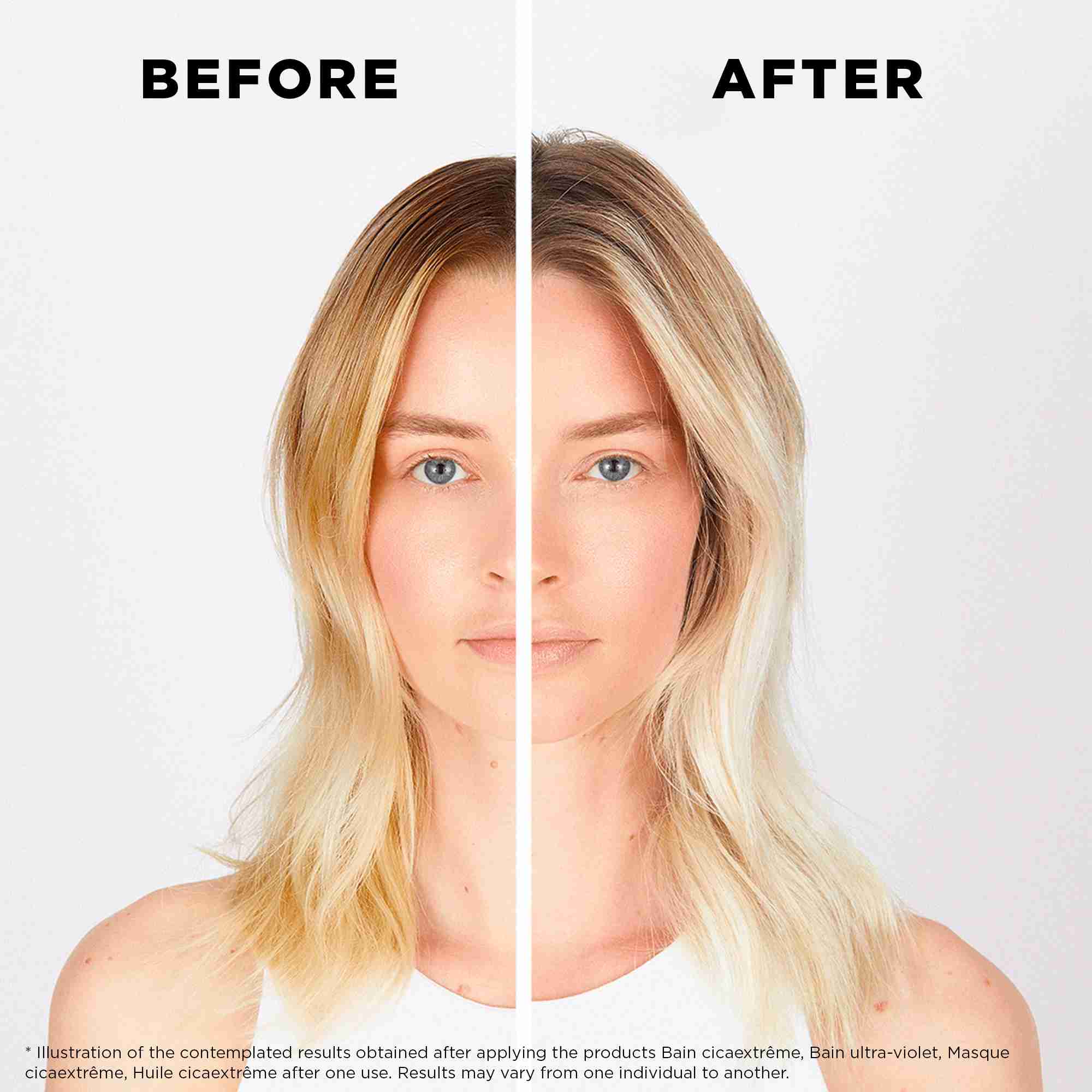 Kerastase blond absolu cicanuit night hair serum before and after