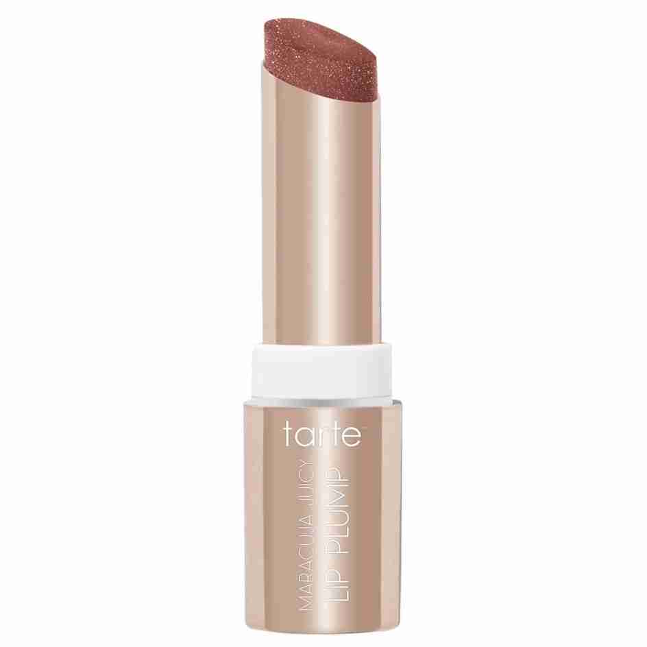 tarte Maracuja Juicy Lip Plump Shimmer Glass Mini in Glossy Mauve