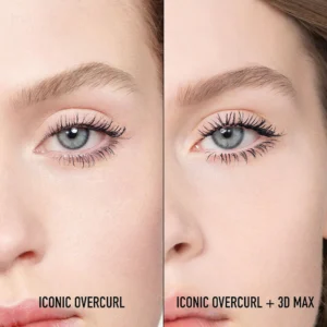 Dior Diorshow Iconic Overcurl Mascara before and after