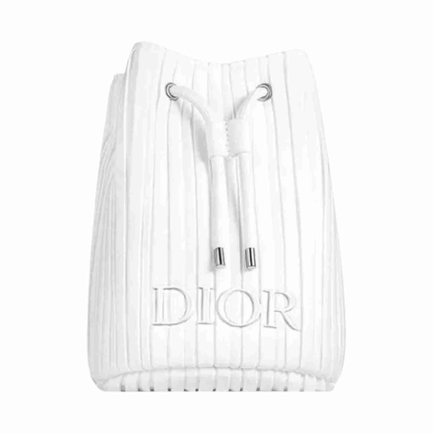Dior Ribbed Drawstring Makeup Pouch