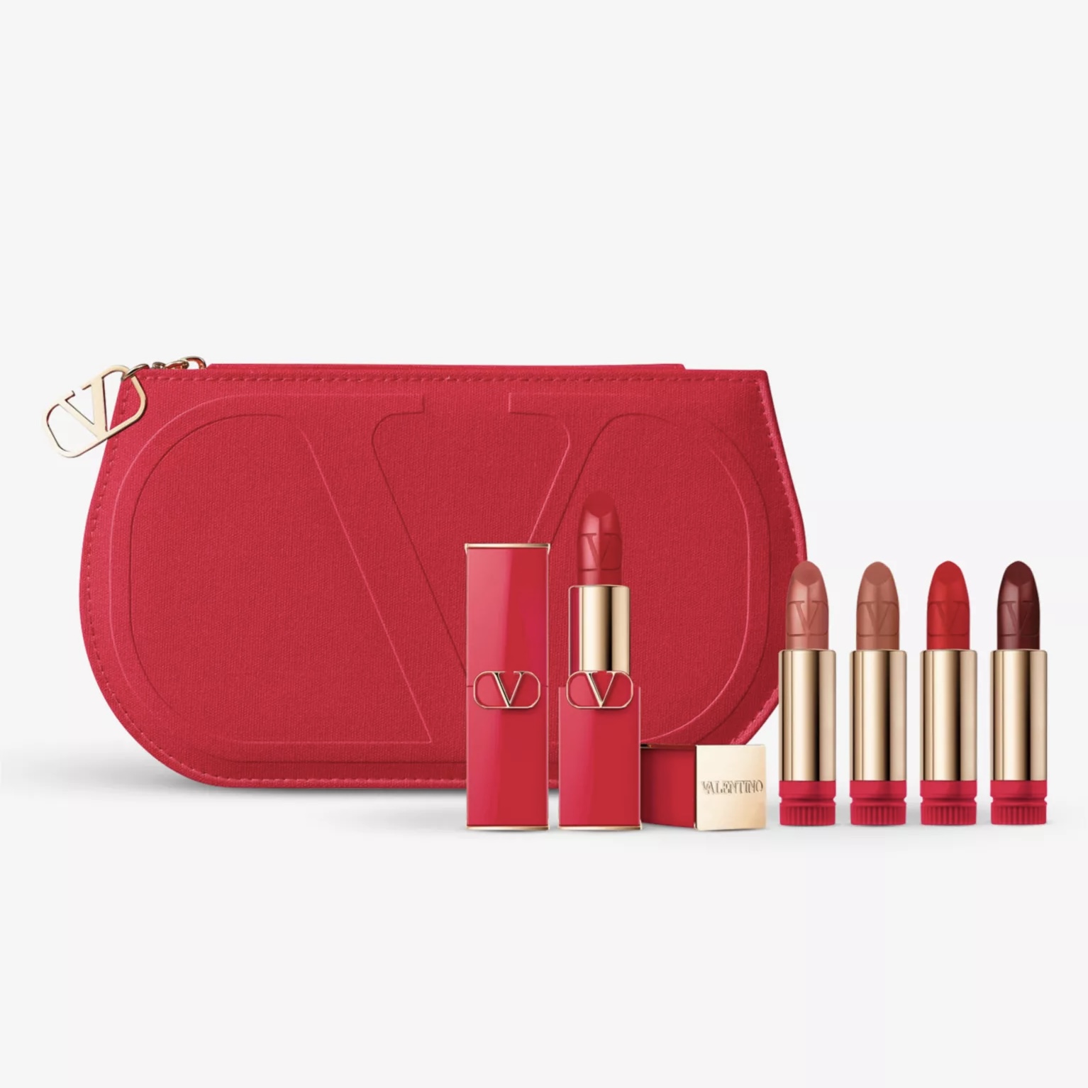 Valentino Rosso Couture Pouch Lipstick Set