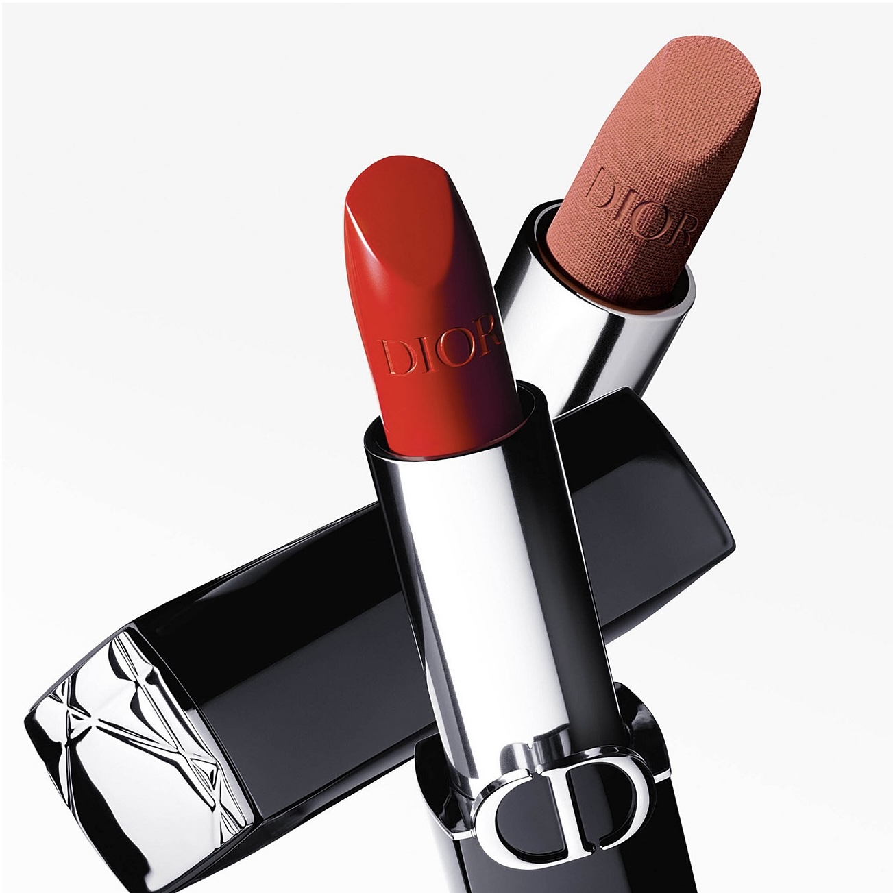 Dior Rouge Mini Lipstick Set - 999 Velvet & 100 Nude Look