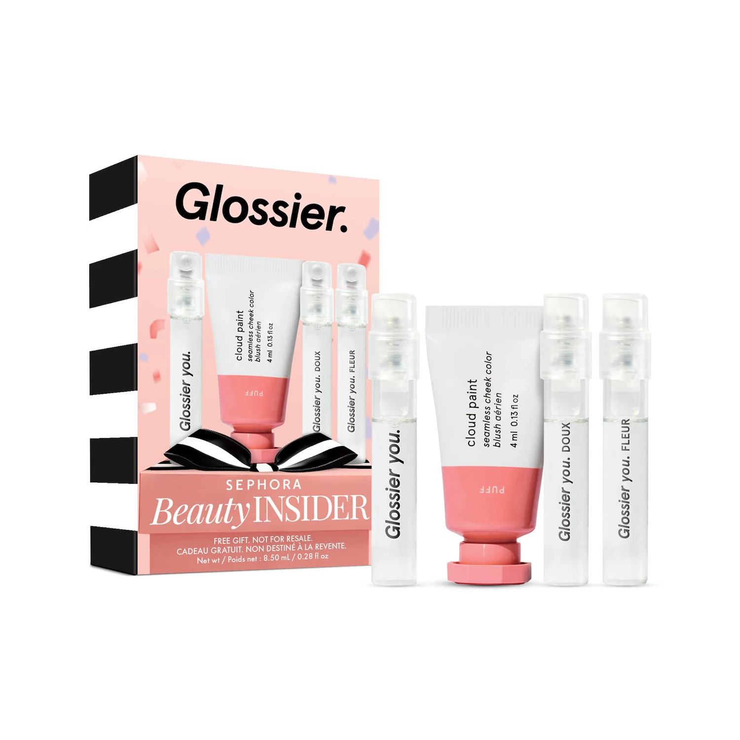Glossier Cloud Paint Puff and You Fragrance Discovery Set